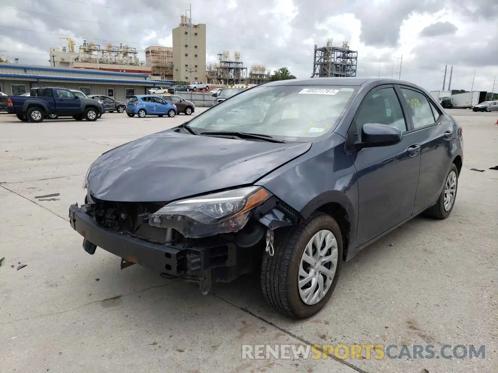 2 Photograph of a damaged car 5YFBURHE8KP899085 TOYOTA COROLLA 2019