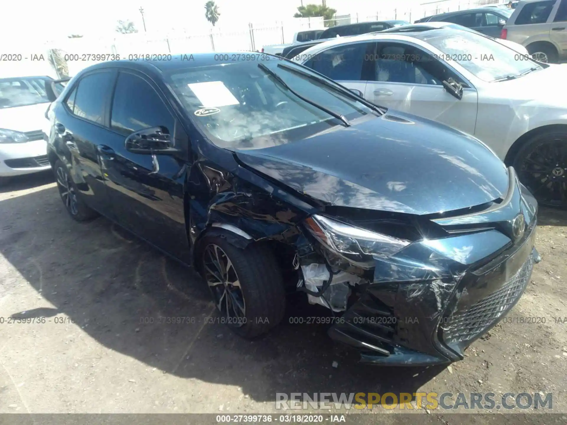 1 Photograph of a damaged car 5YFBURHE8KP899233 TOYOTA COROLLA 2019