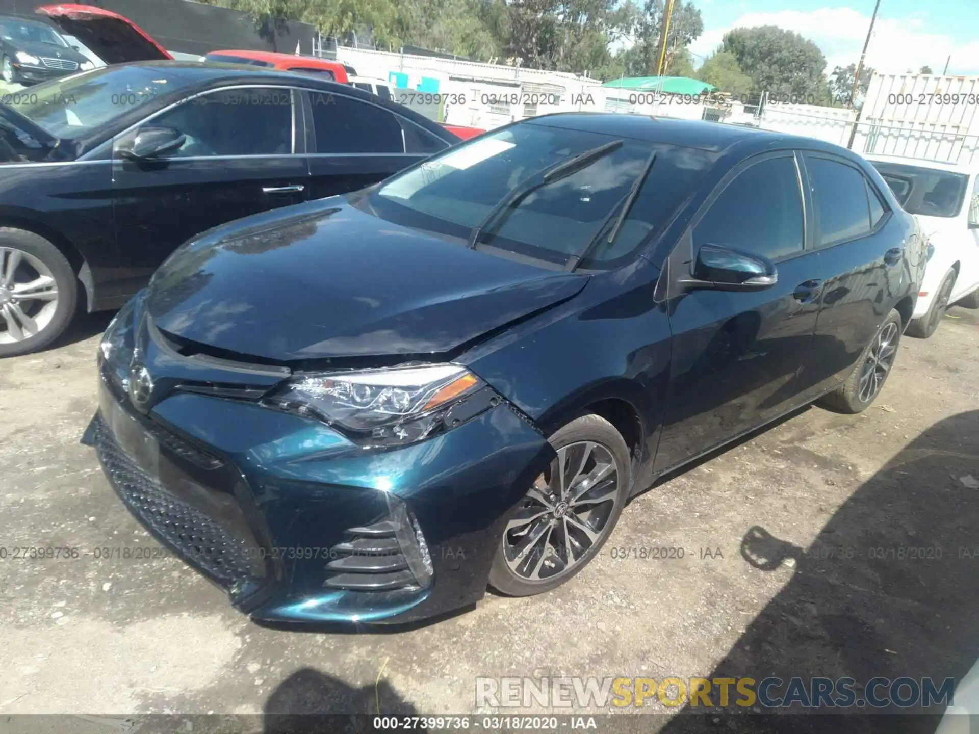 2 Photograph of a damaged car 5YFBURHE8KP899233 TOYOTA COROLLA 2019