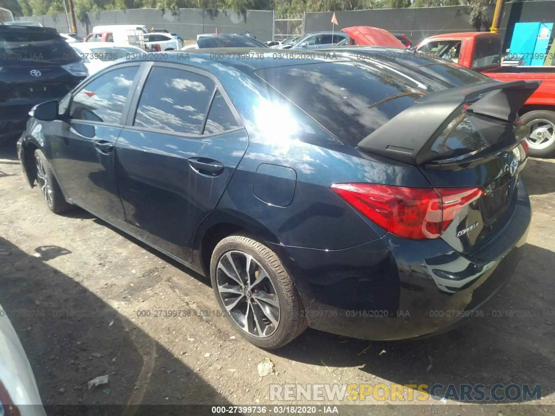 3 Photograph of a damaged car 5YFBURHE8KP899233 TOYOTA COROLLA 2019