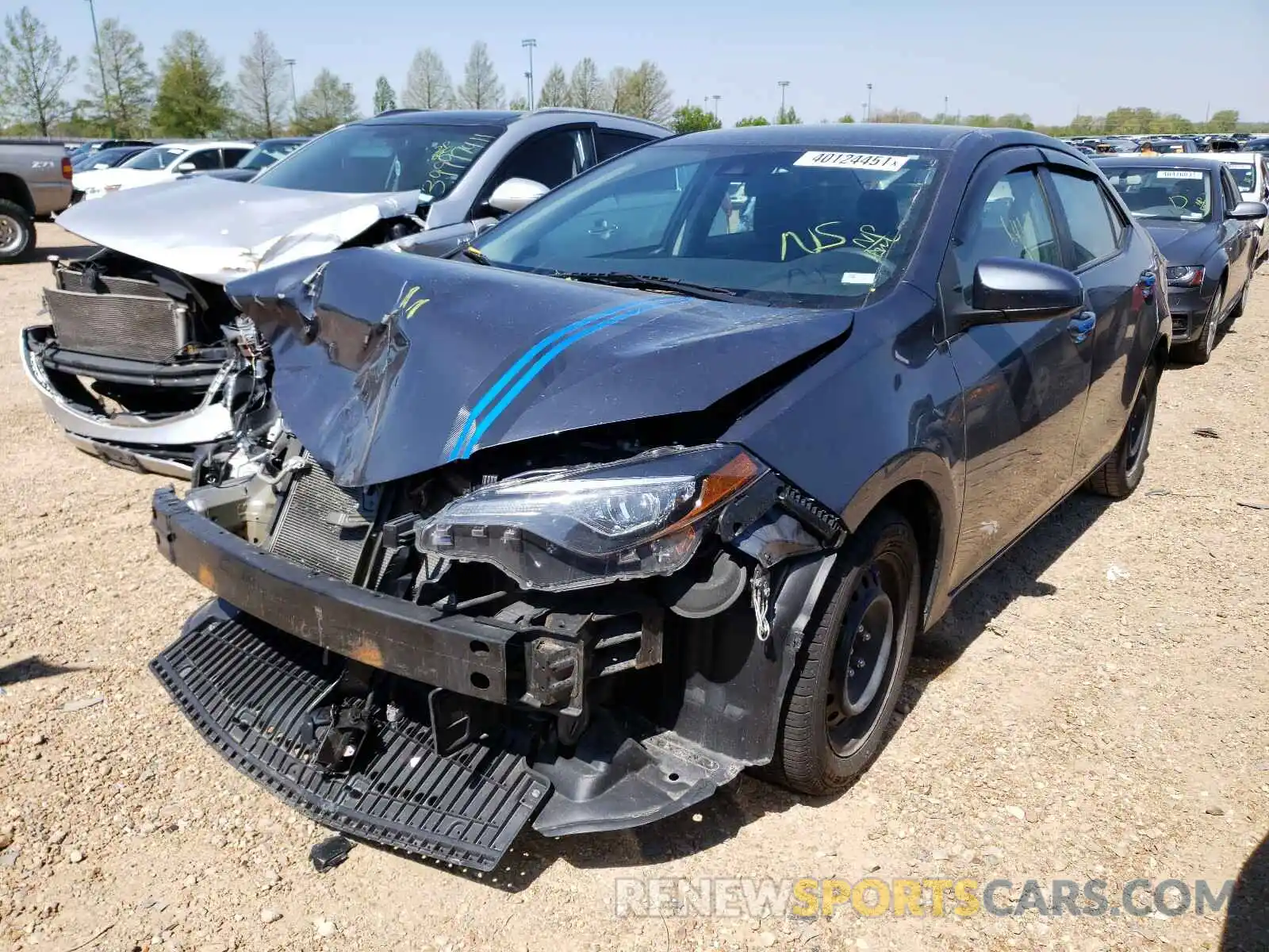 2 Photograph of a damaged car 5YFBURHE8KP900137 TOYOTA COROLLA 2019