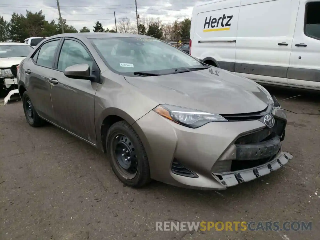 1 Photograph of a damaged car 5YFBURHE8KP900221 TOYOTA COROLLA 2019