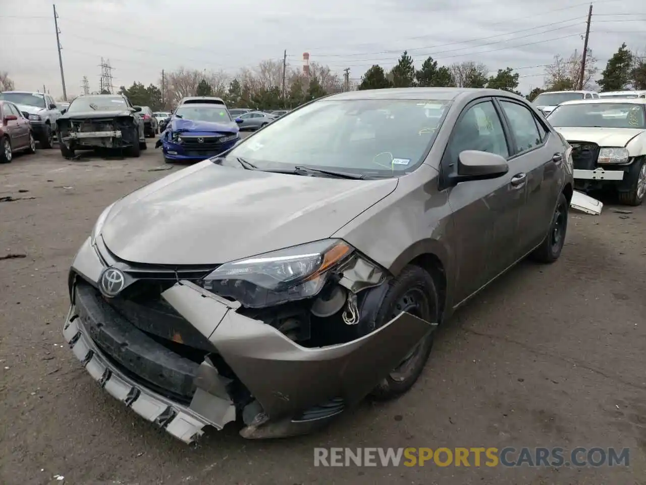 2 Photograph of a damaged car 5YFBURHE8KP900221 TOYOTA COROLLA 2019