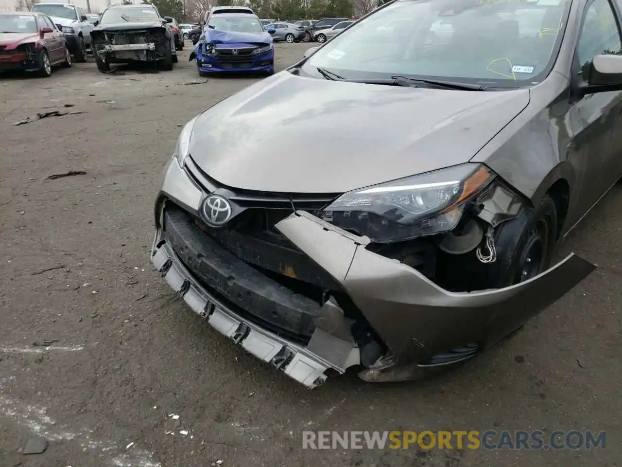 9 Photograph of a damaged car 5YFBURHE8KP900221 TOYOTA COROLLA 2019