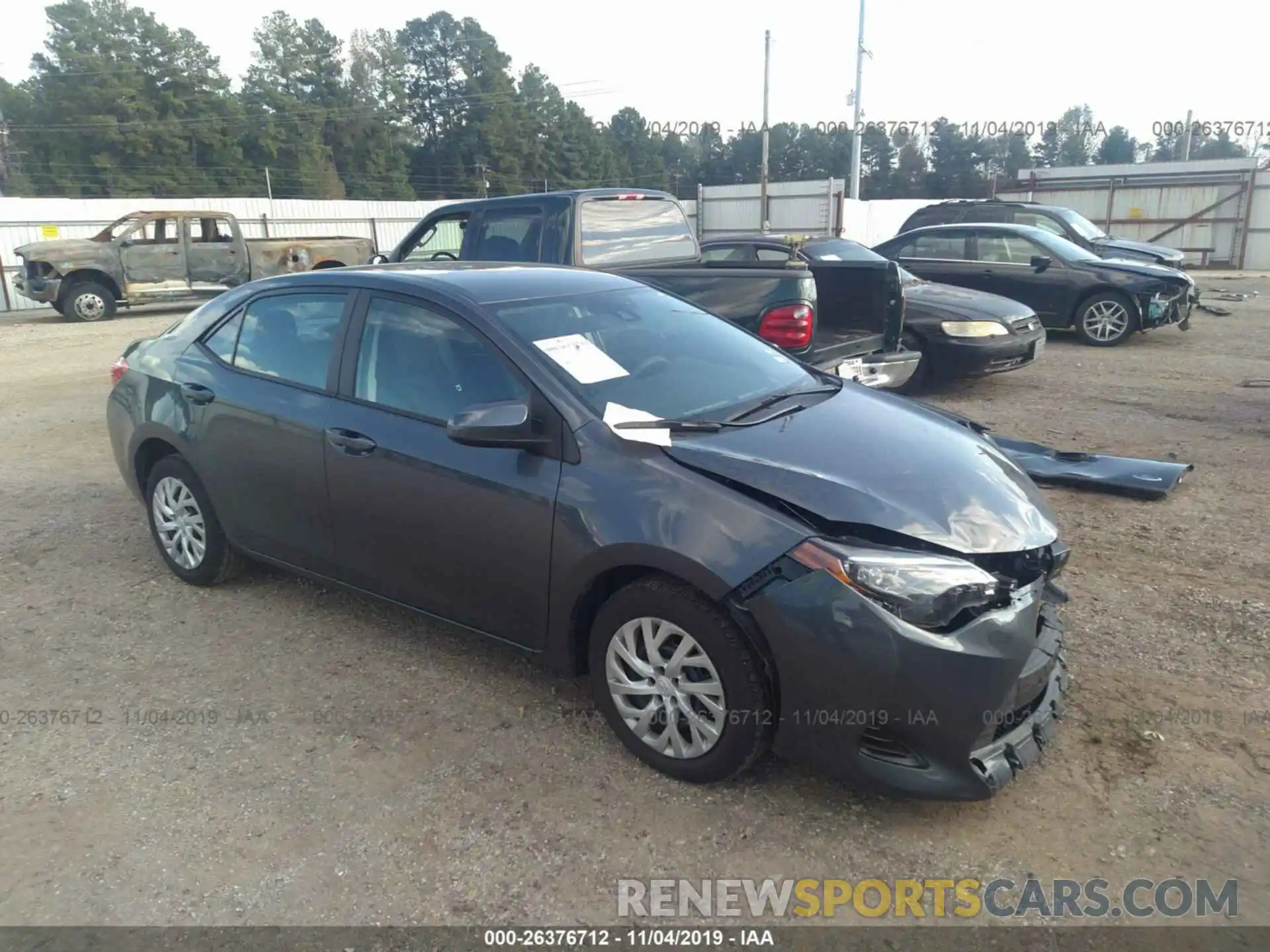 1 Photograph of a damaged car 5YFBURHE8KP900252 TOYOTA COROLLA 2019