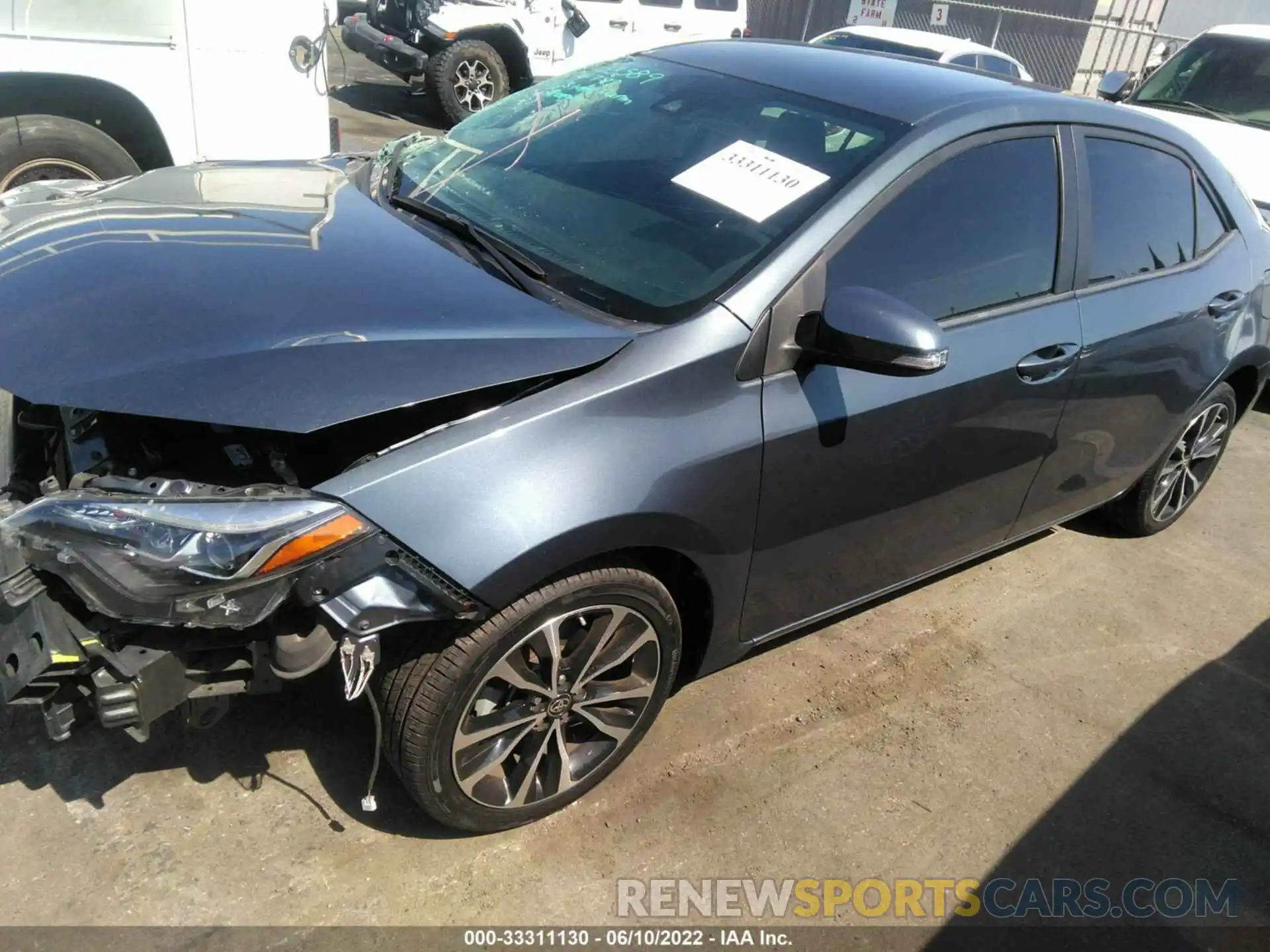 2 Photograph of a damaged car 5YFBURHE8KP900333 TOYOTA COROLLA 2019