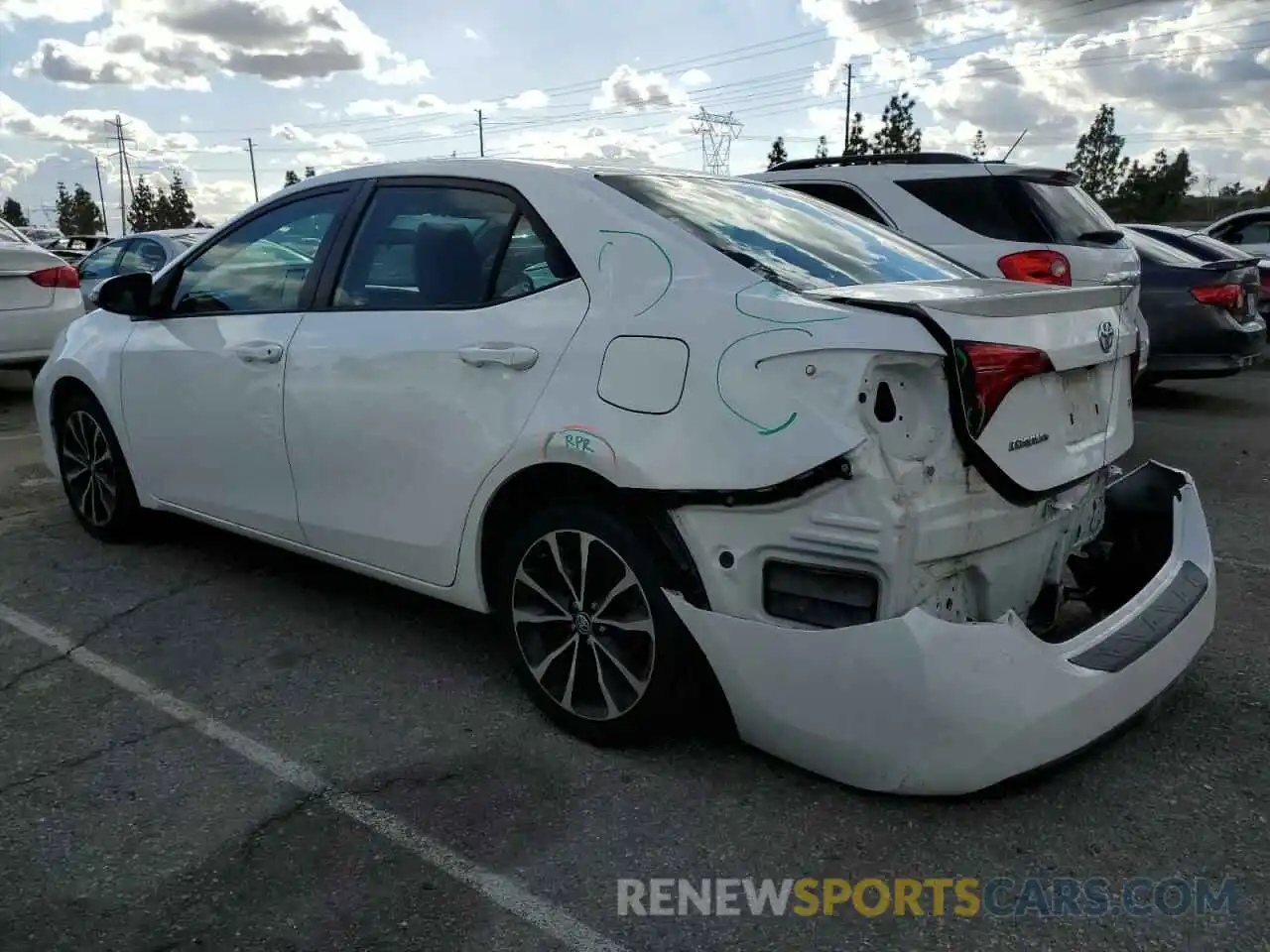 2 Photograph of a damaged car 5YFBURHE8KP900655 TOYOTA COROLLA 2019