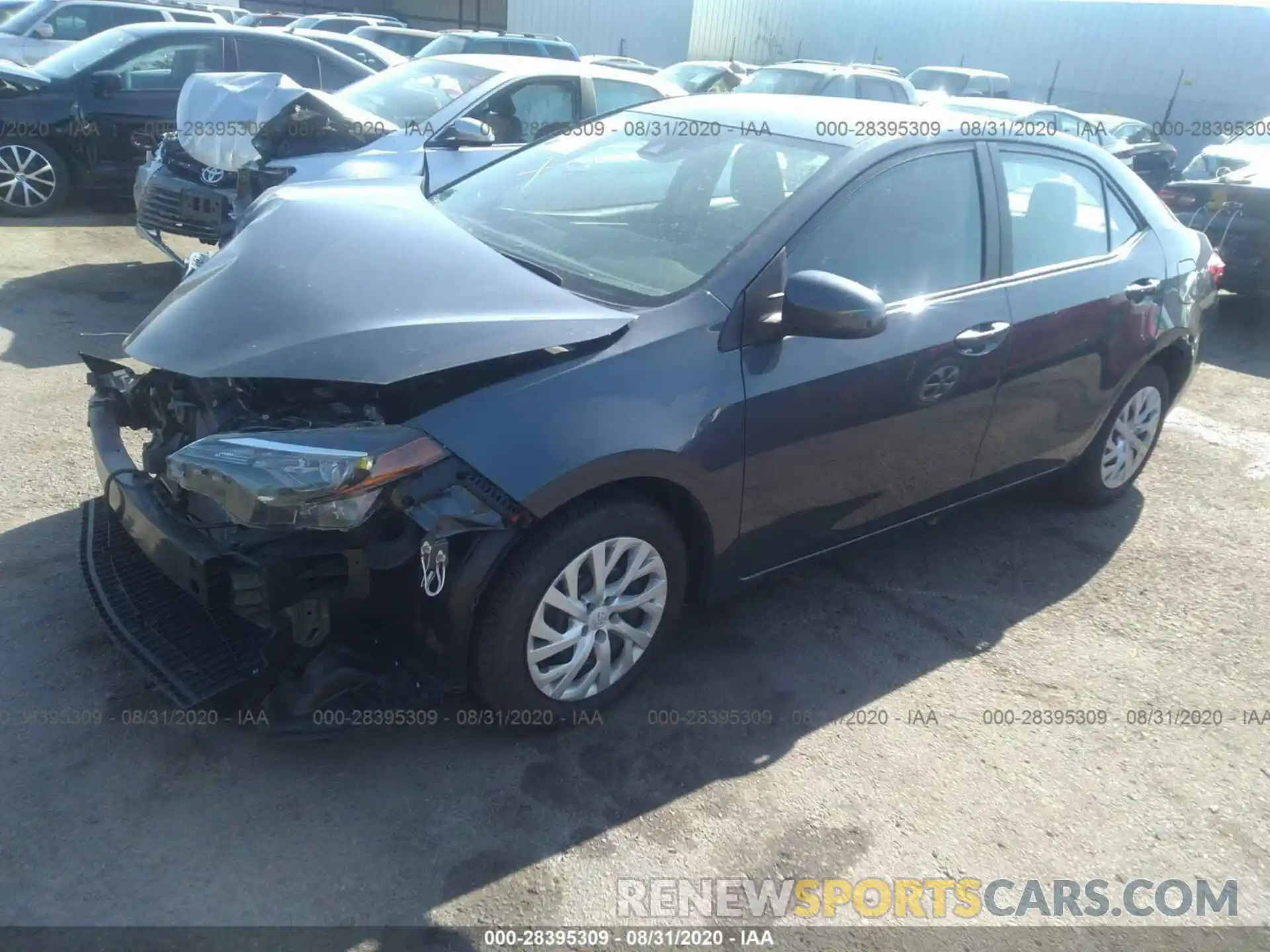 2 Photograph of a damaged car 5YFBURHE8KP901126 TOYOTA COROLLA 2019