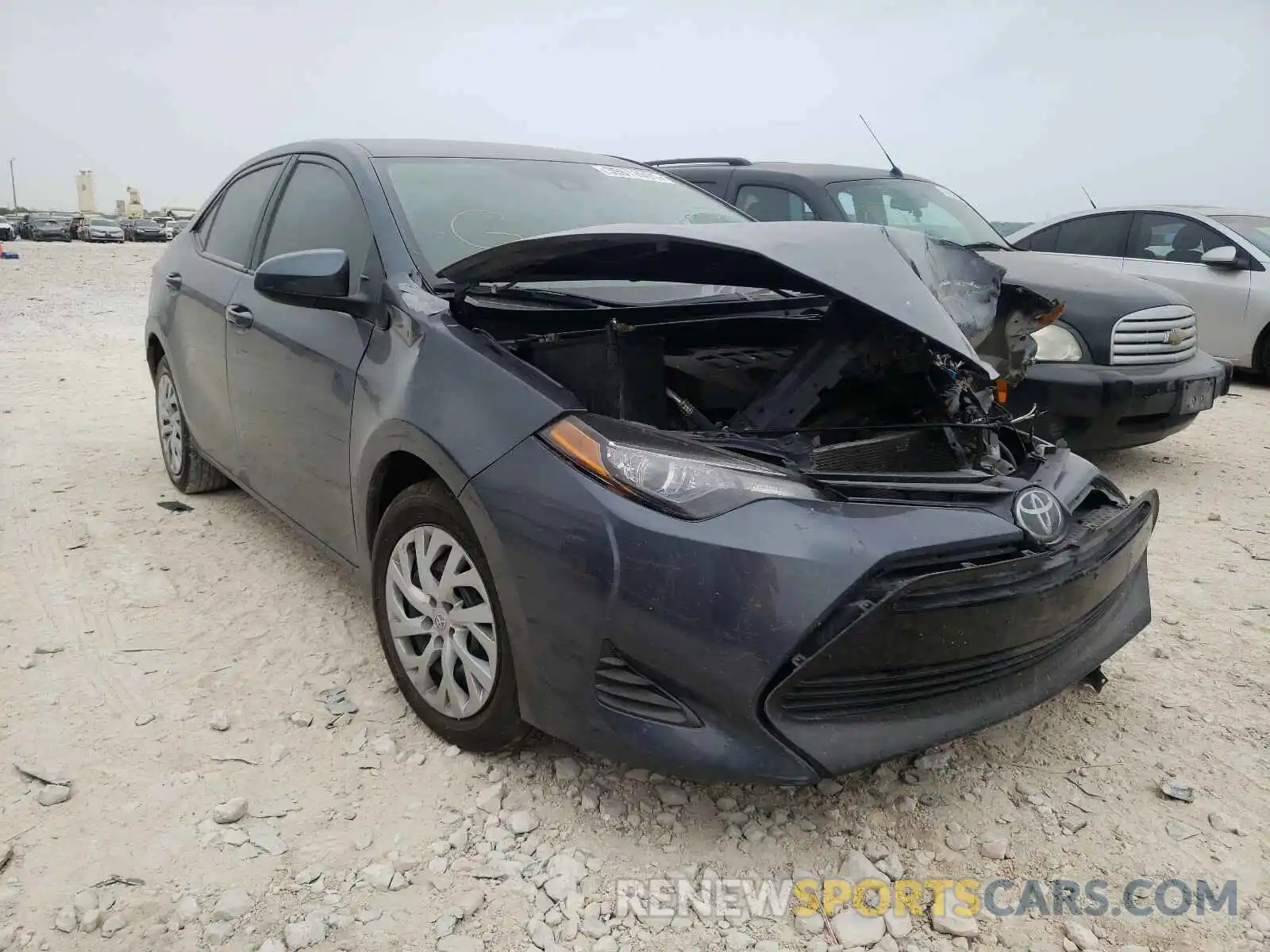 1 Photograph of a damaged car 5YFBURHE8KP901837 TOYOTA COROLLA 2019