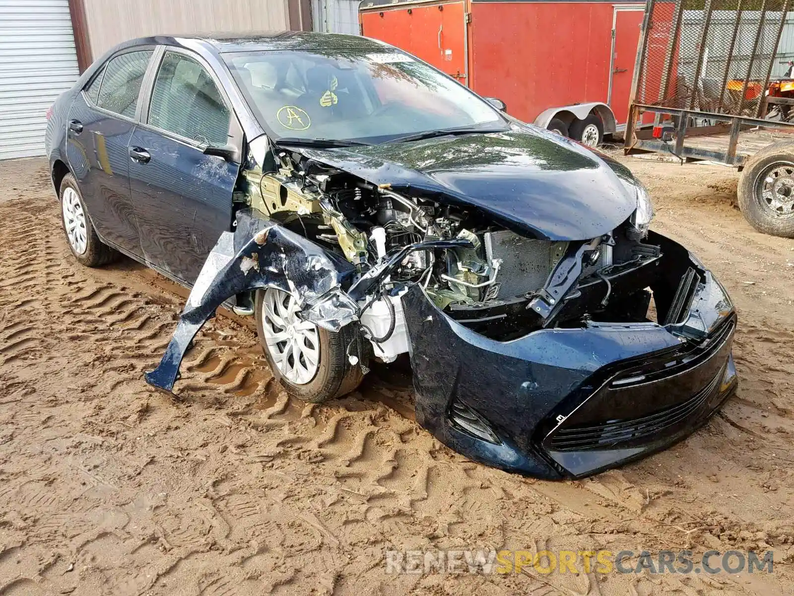 1 Photograph of a damaged car 5YFBURHE8KP902177 TOYOTA COROLLA 2019