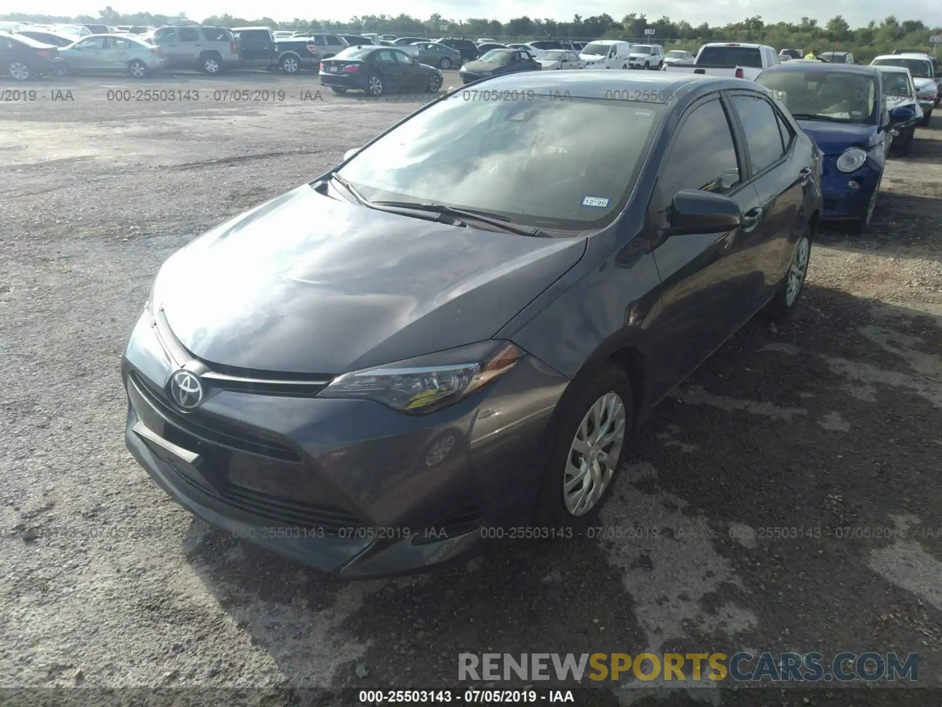 2 Photograph of a damaged car 5YFBURHE8KP902695 TOYOTA COROLLA 2019