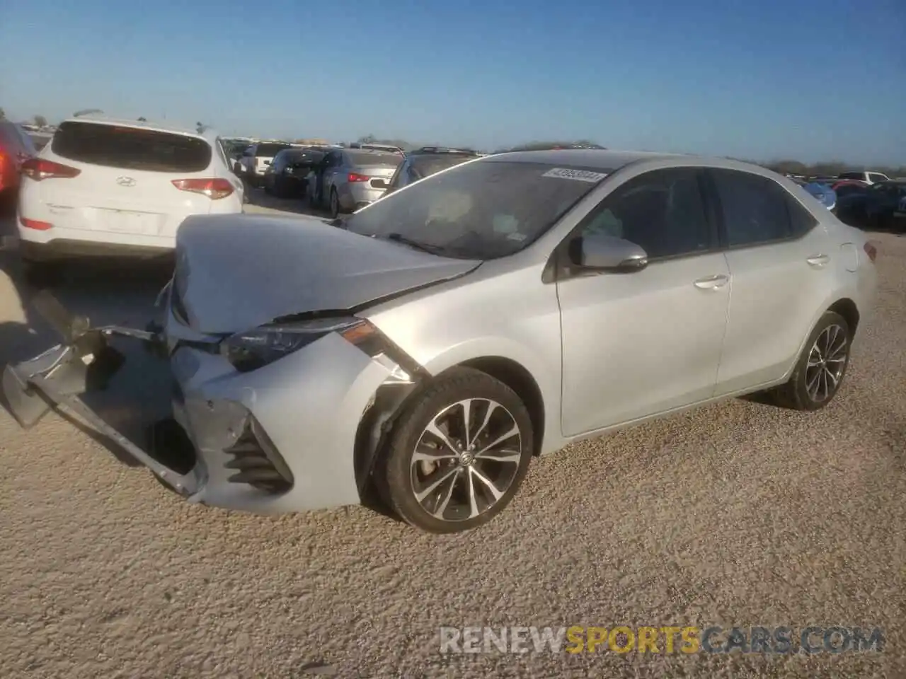 1 Photograph of a damaged car 5YFBURHE8KP902860 TOYOTA COROLLA 2019