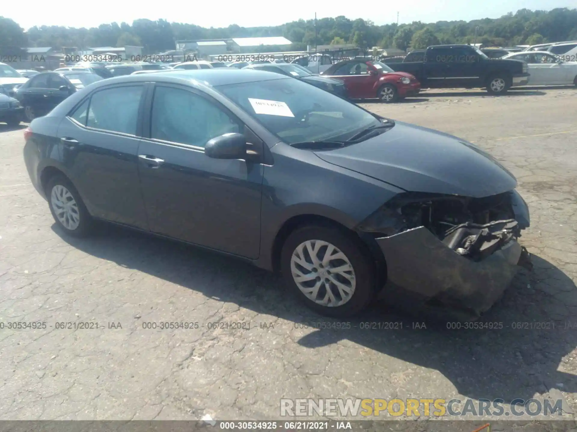 1 Photograph of a damaged car 5YFBURHE8KP902874 TOYOTA COROLLA 2019