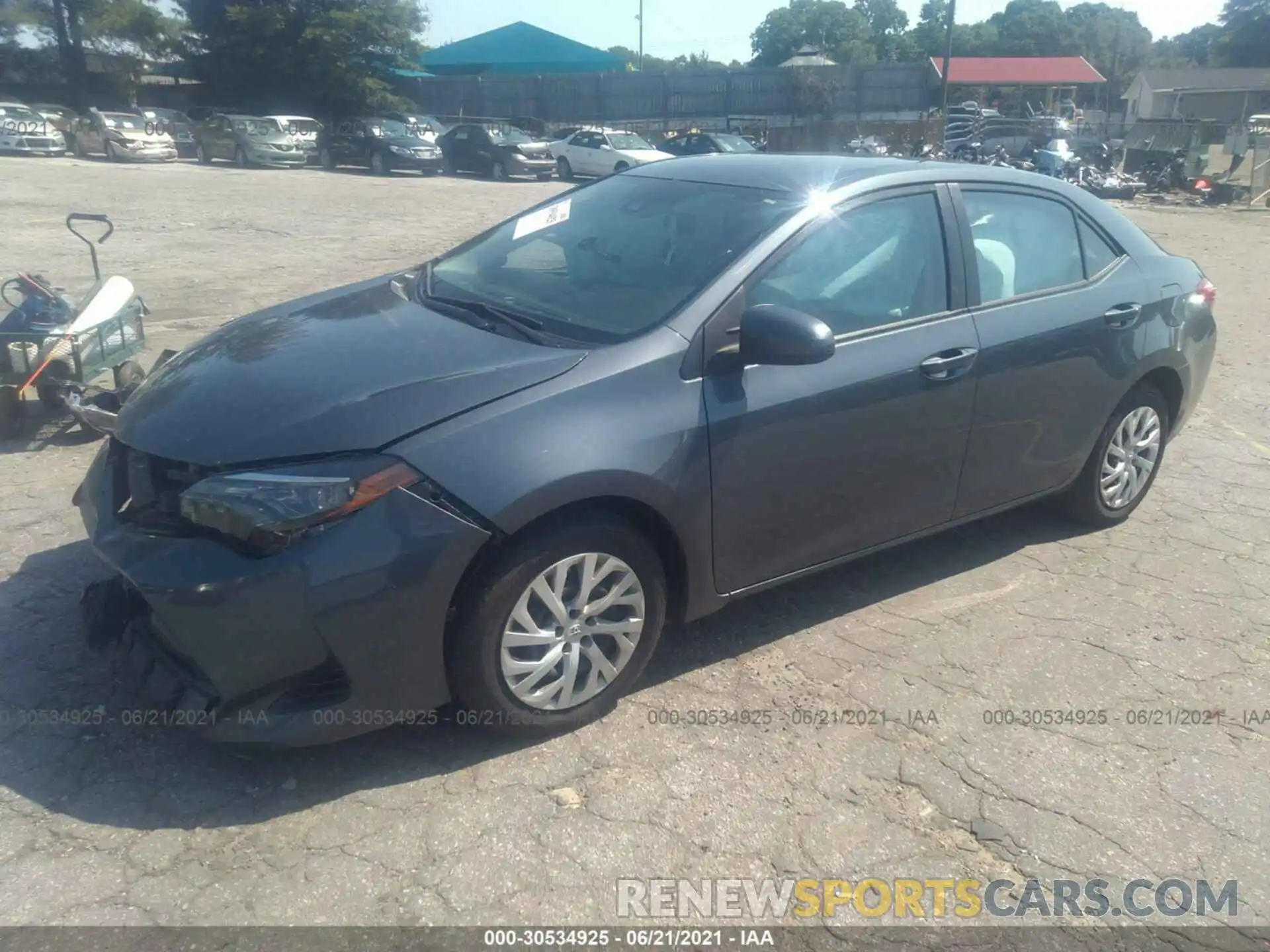 2 Photograph of a damaged car 5YFBURHE8KP902874 TOYOTA COROLLA 2019