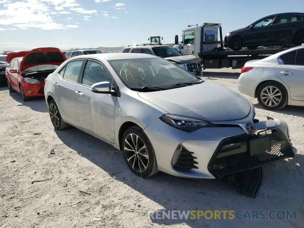 1 Photograph of a damaged car 5YFBURHE8KP902986 TOYOTA COROLLA 2019