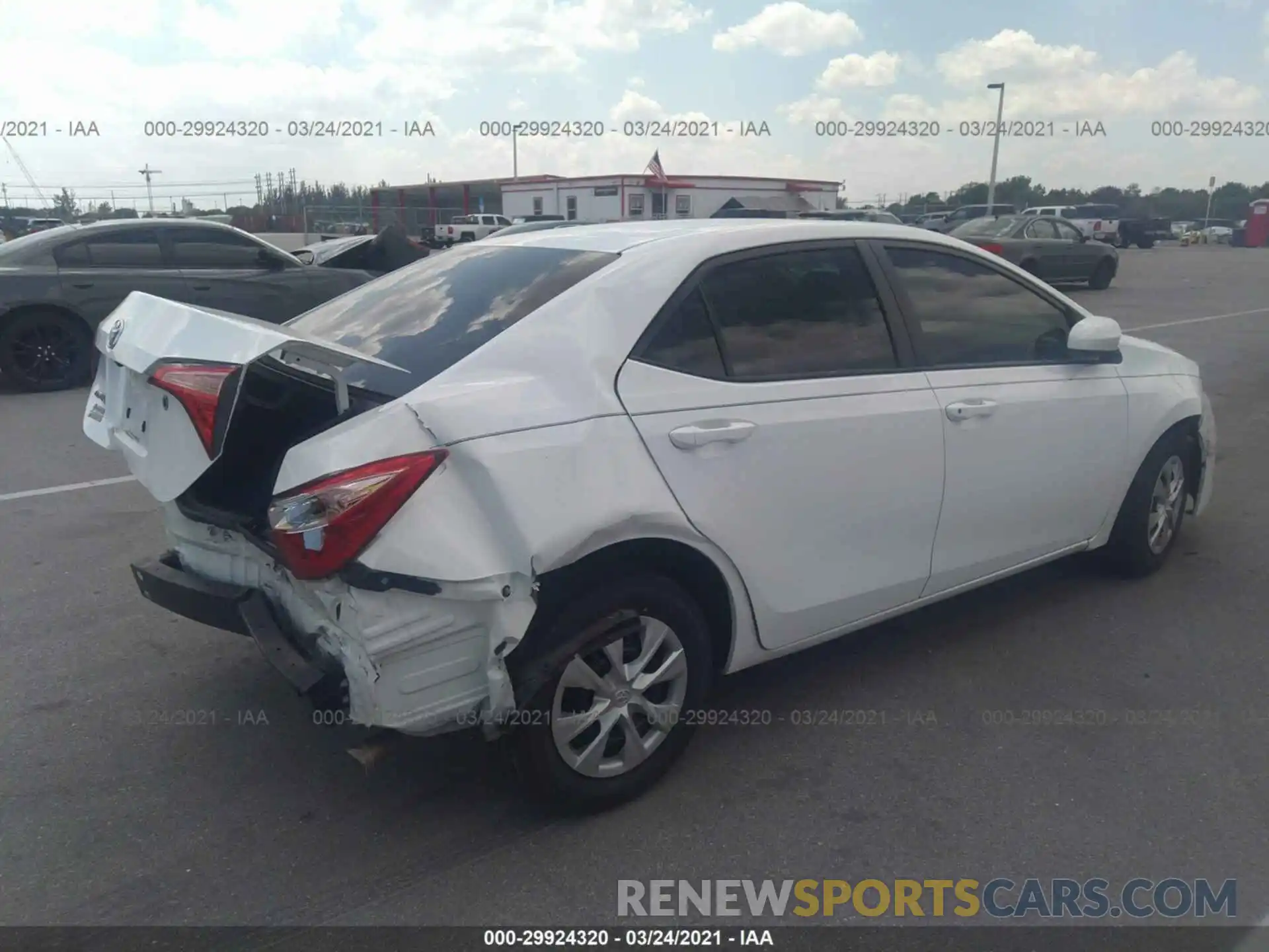 4 Photograph of a damaged car 5YFBURHE8KP903796 TOYOTA COROLLA 2019