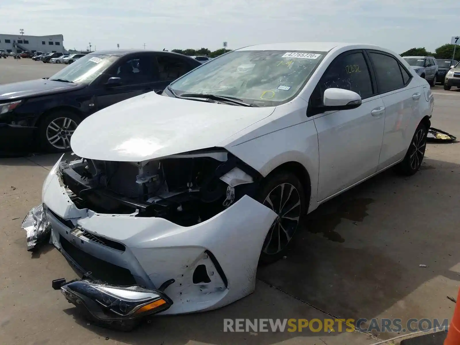 2 Photograph of a damaged car 5YFBURHE8KP904141 TOYOTA COROLLA 2019