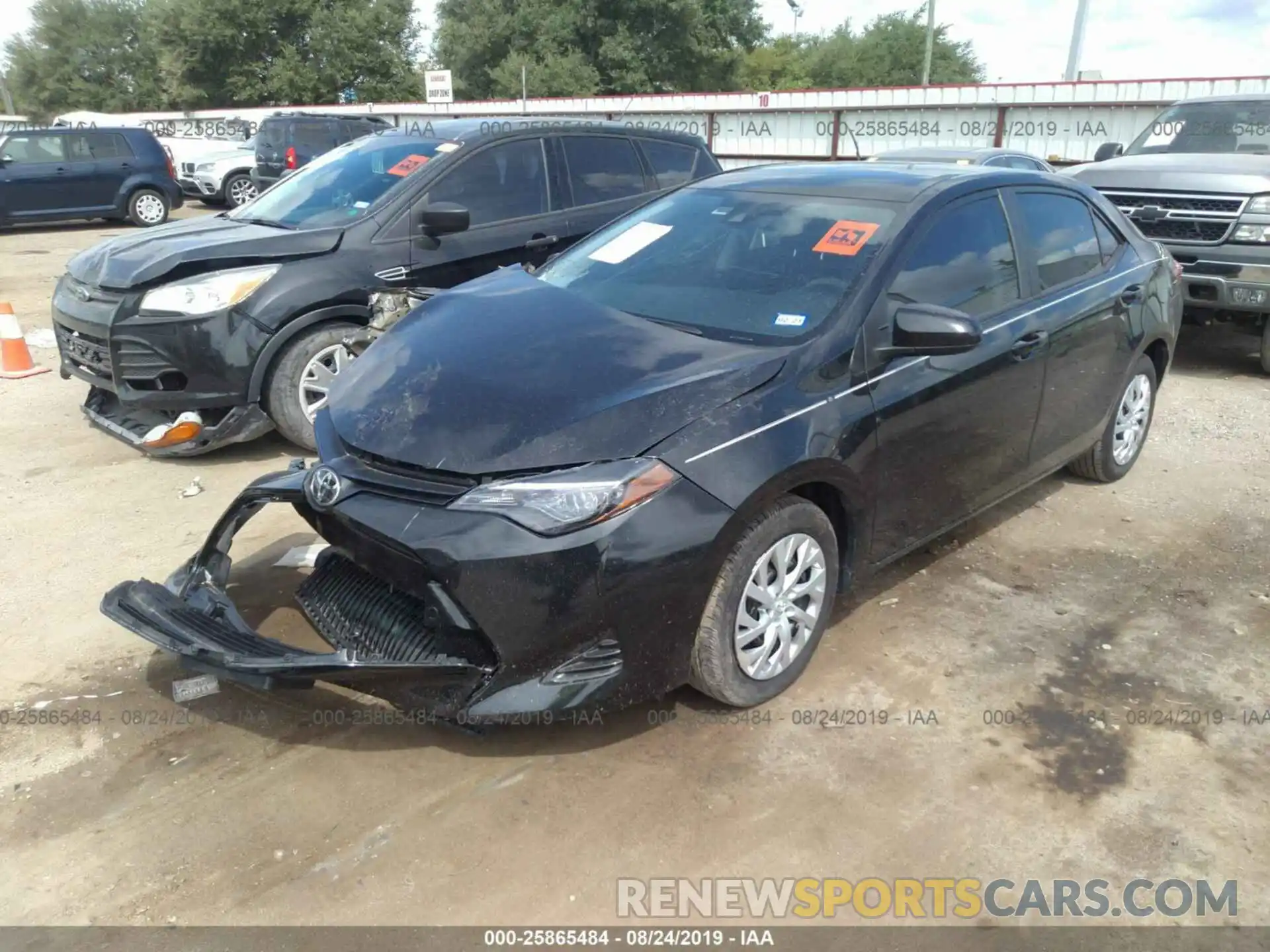 2 Photograph of a damaged car 5YFBURHE8KP904396 TOYOTA COROLLA 2019