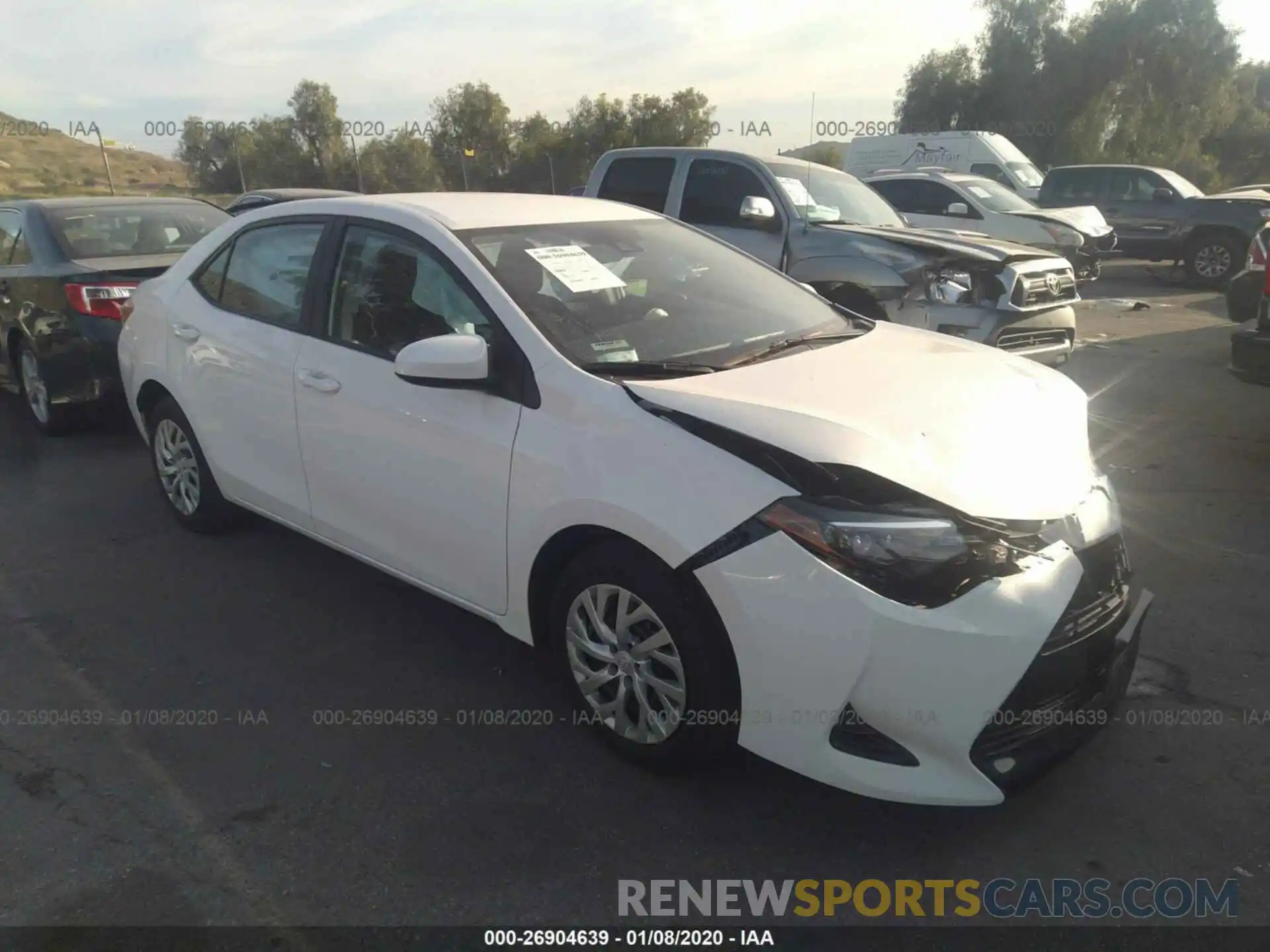 1 Photograph of a damaged car 5YFBURHE8KP905015 TOYOTA COROLLA 2019