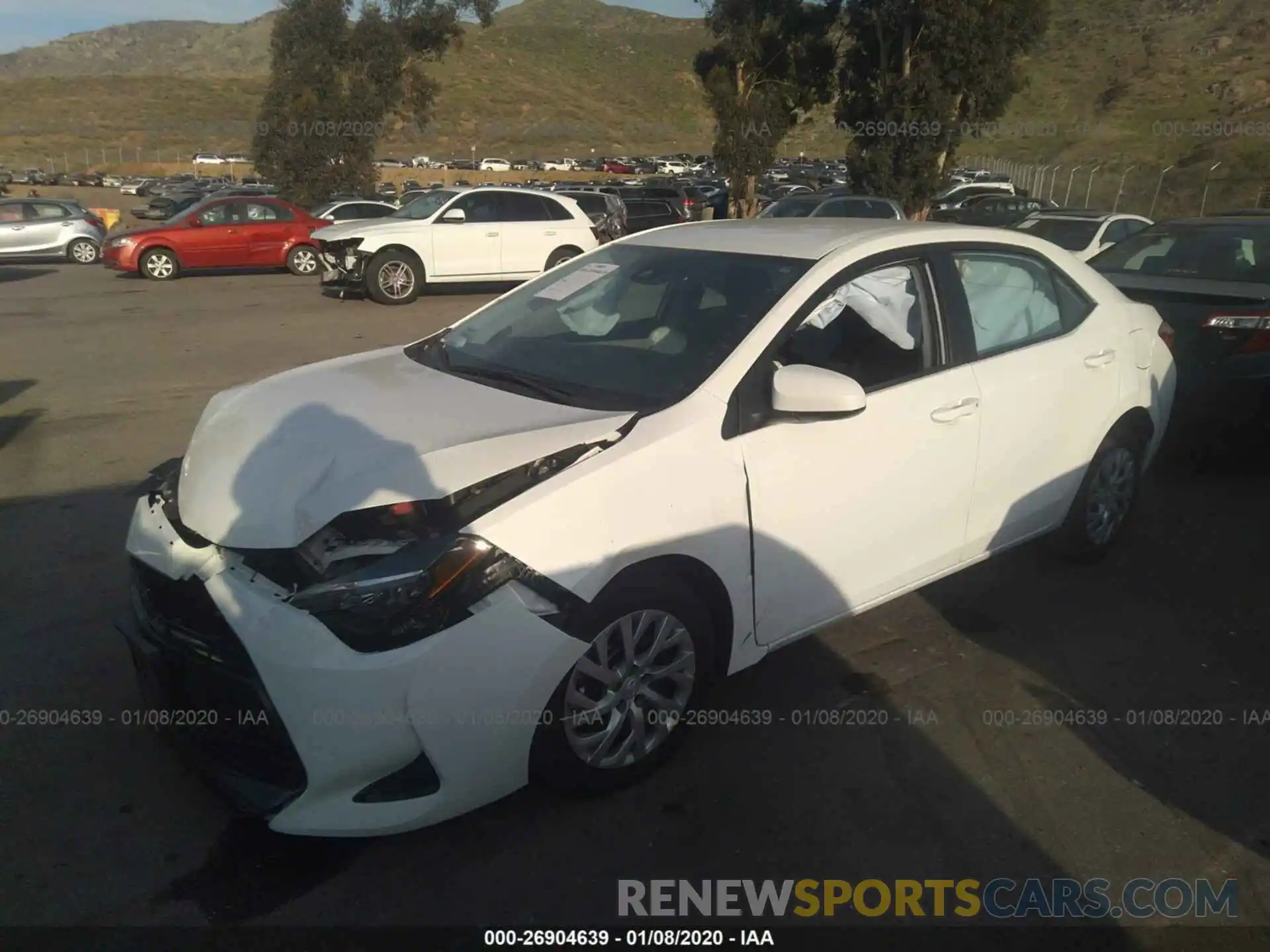 2 Photograph of a damaged car 5YFBURHE8KP905015 TOYOTA COROLLA 2019