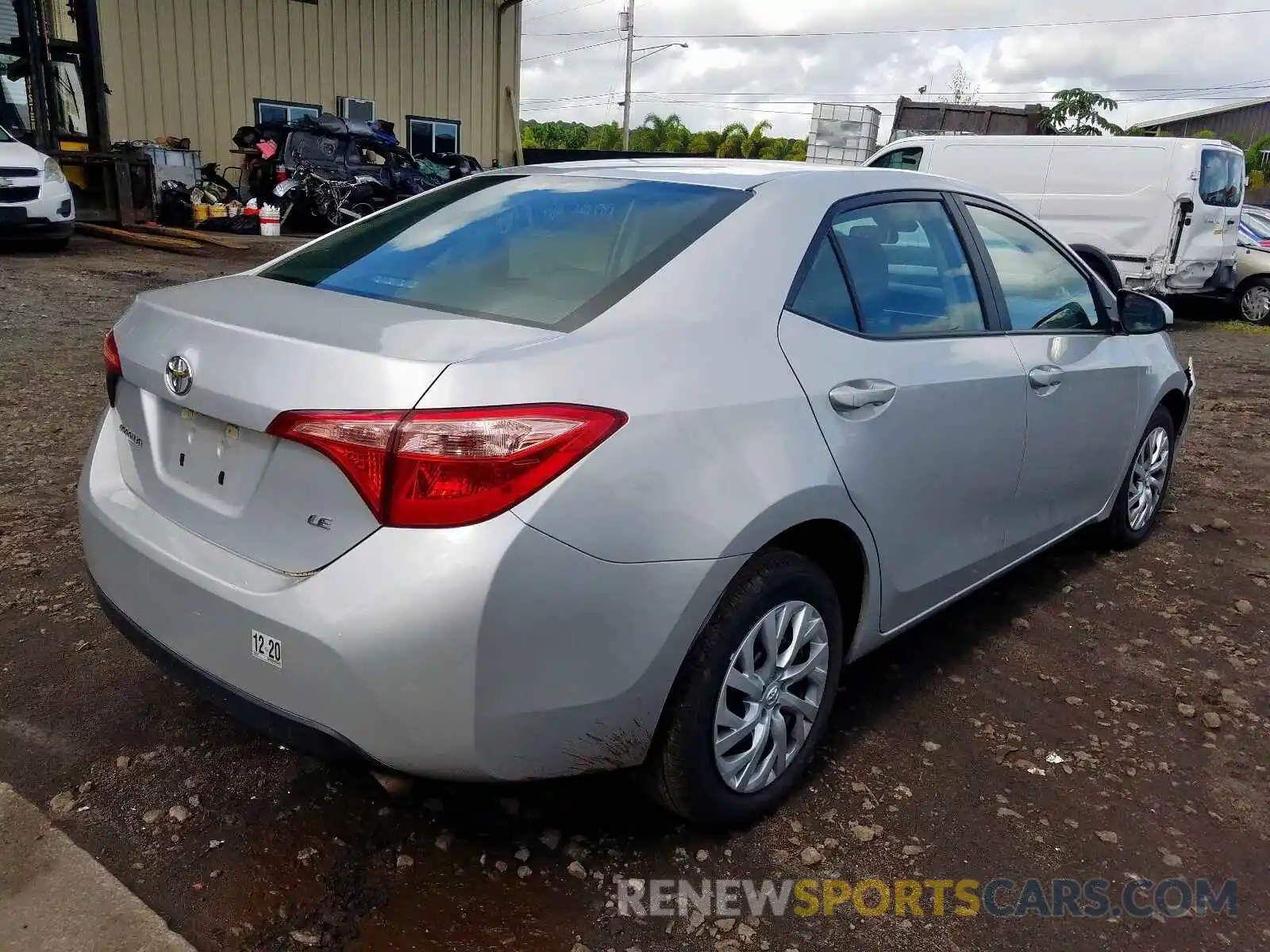 4 Photograph of a damaged car 5YFBURHE8KP905435 TOYOTA COROLLA 2019