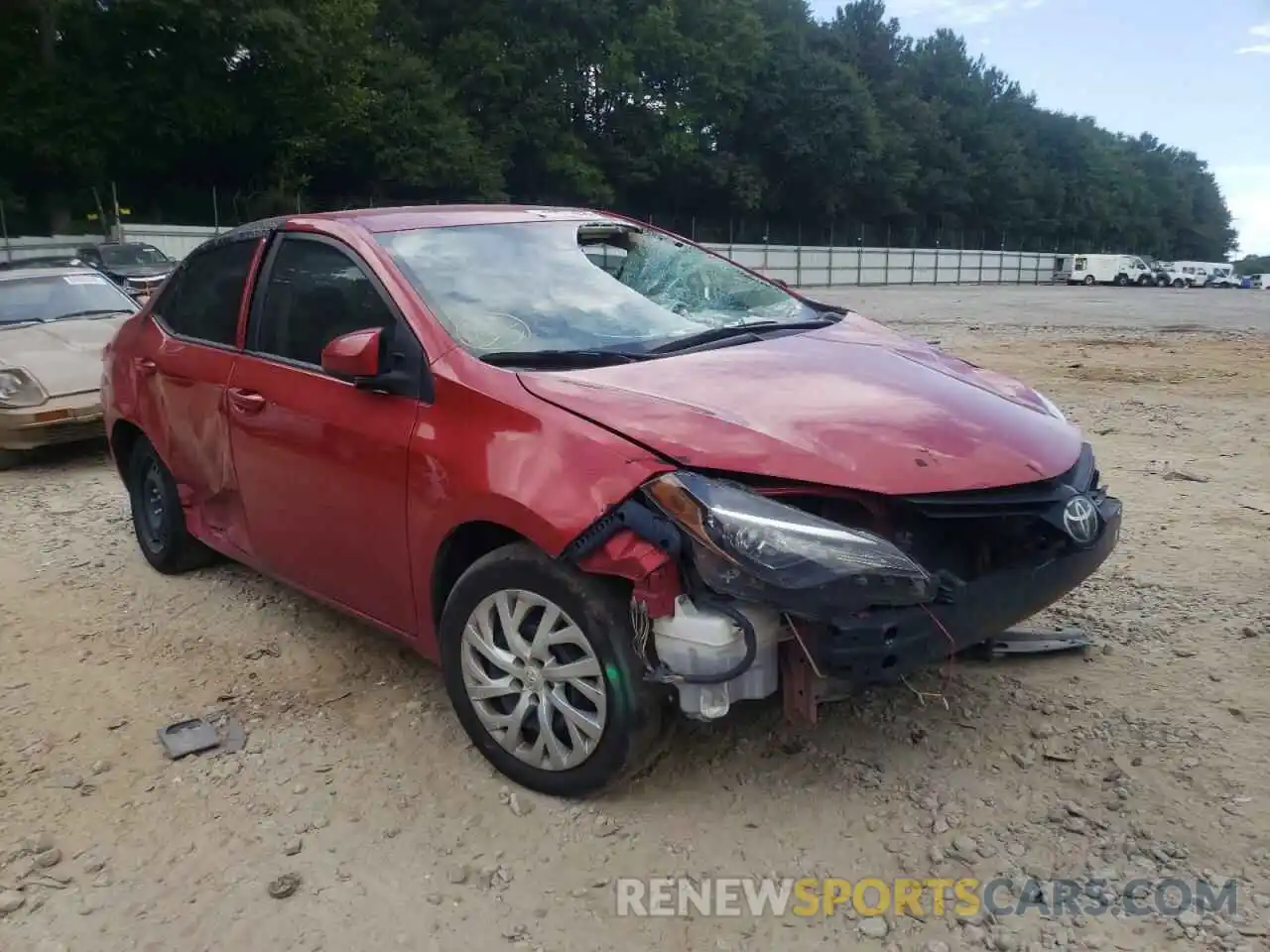 1 Photograph of a damaged car 5YFBURHE8KP905791 TOYOTA COROLLA 2019