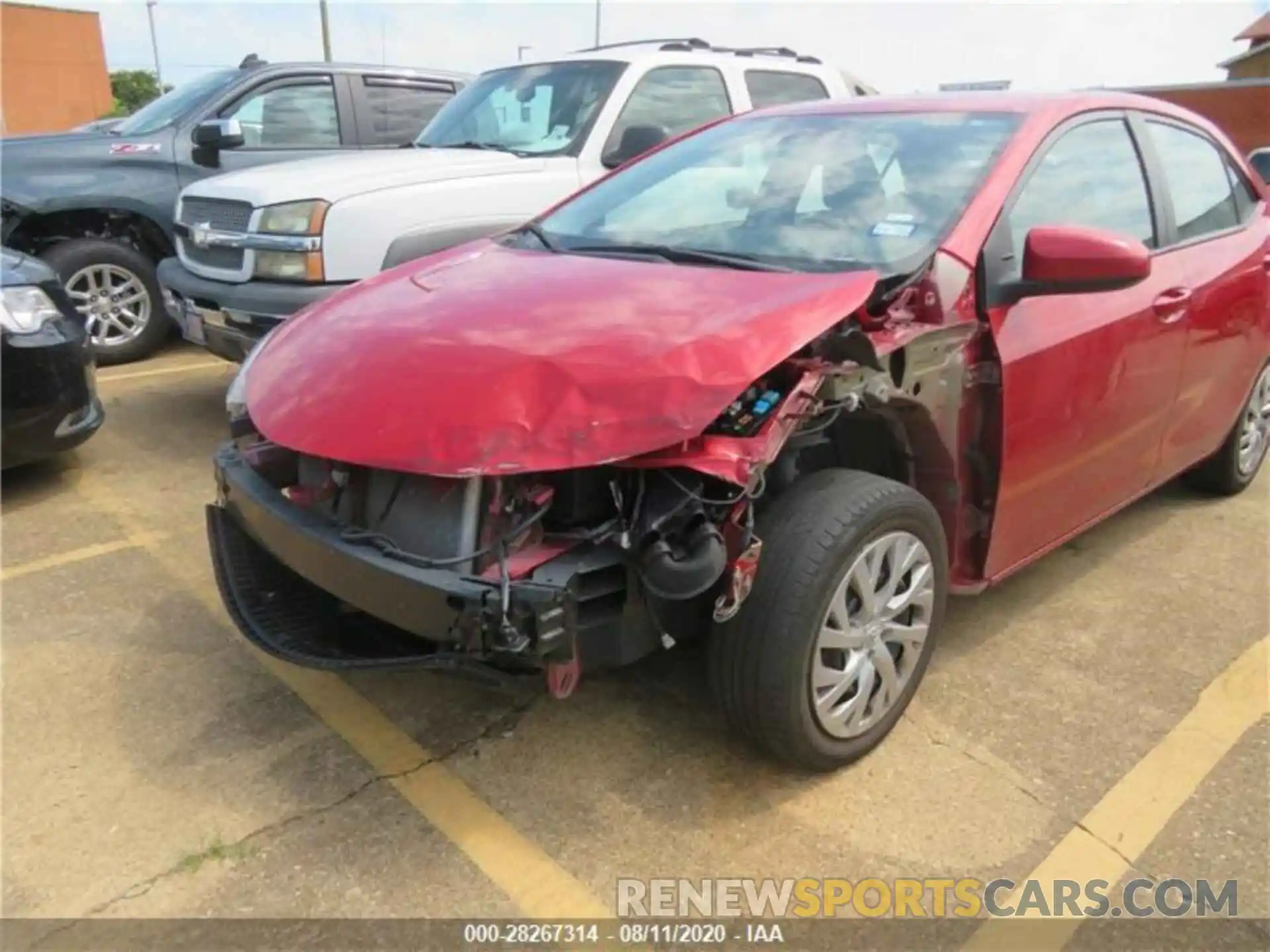 1 Photograph of a damaged car 5YFBURHE8KP906858 TOYOTA COROLLA 2019