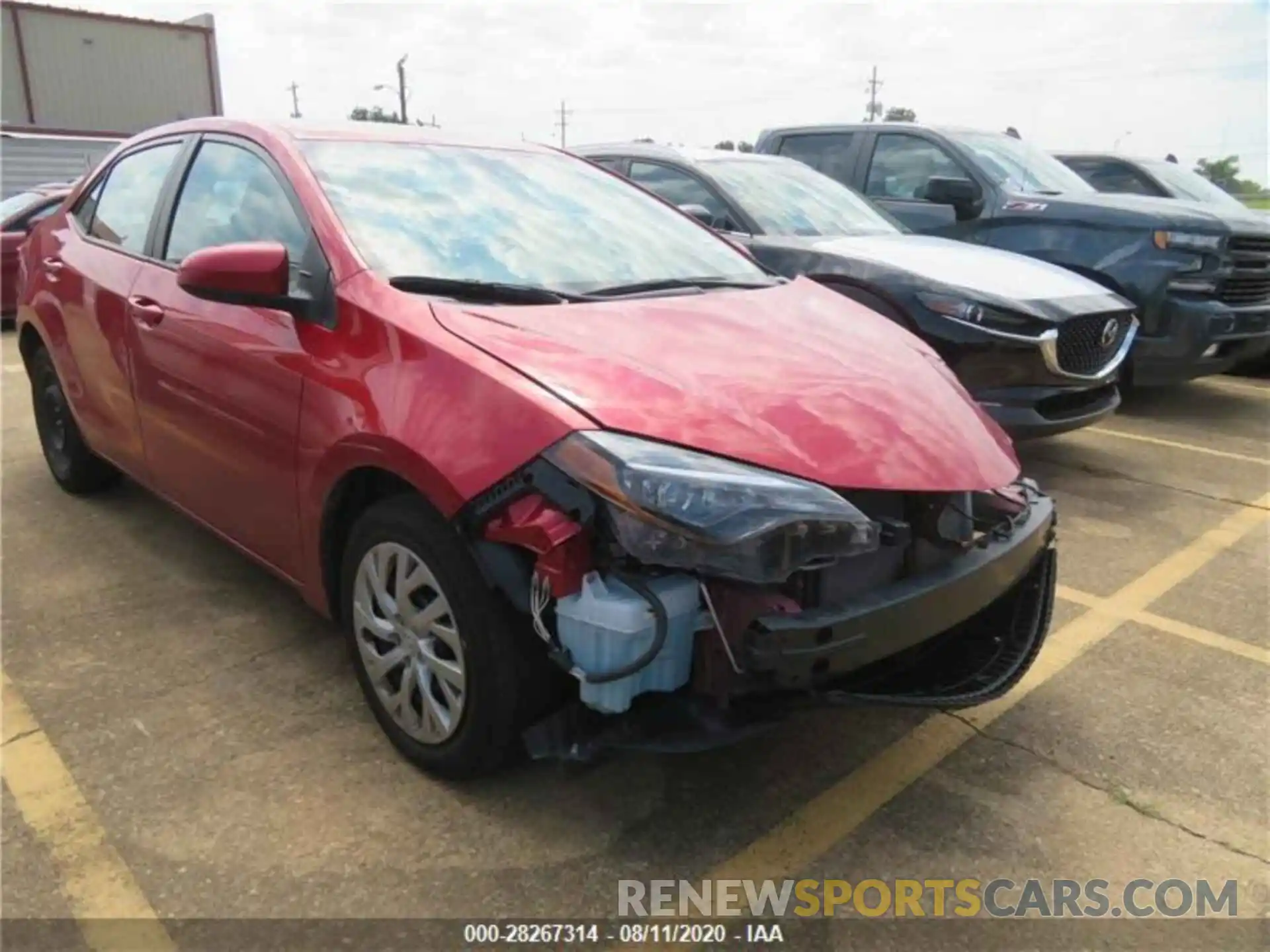 2 Photograph of a damaged car 5YFBURHE8KP906858 TOYOTA COROLLA 2019