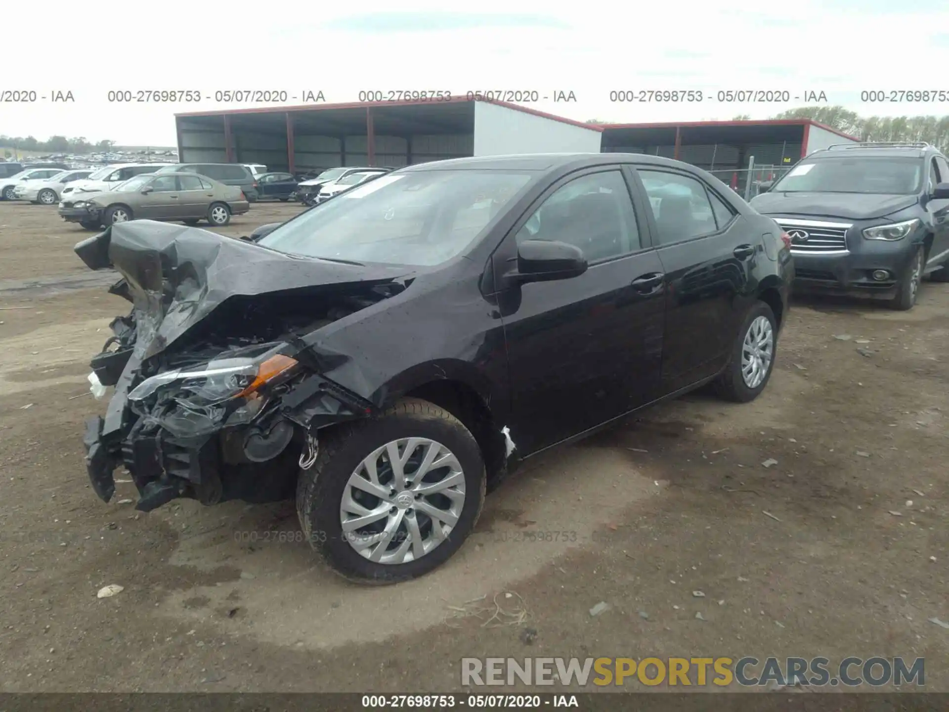 2 Photograph of a damaged car 5YFBURHE8KP906973 TOYOTA COROLLA 2019