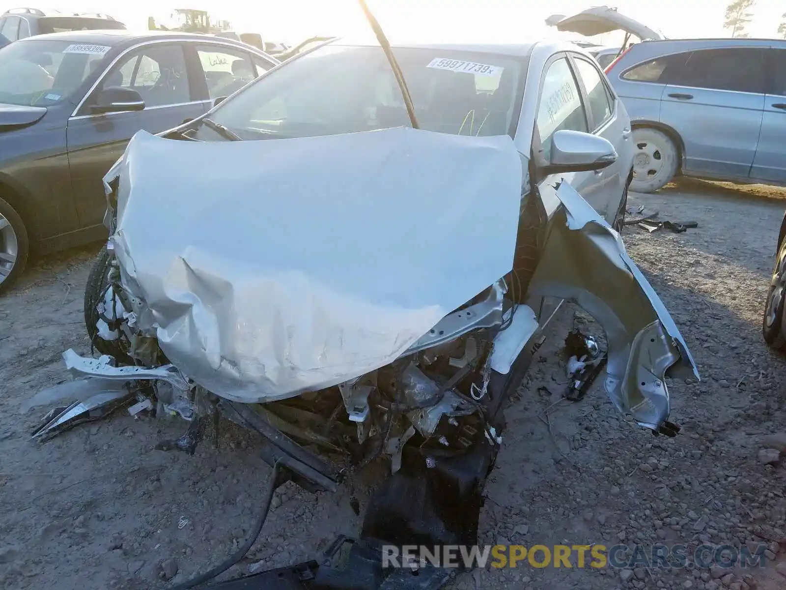 2 Photograph of a damaged car 5YFBURHE8KP907248 TOYOTA COROLLA 2019