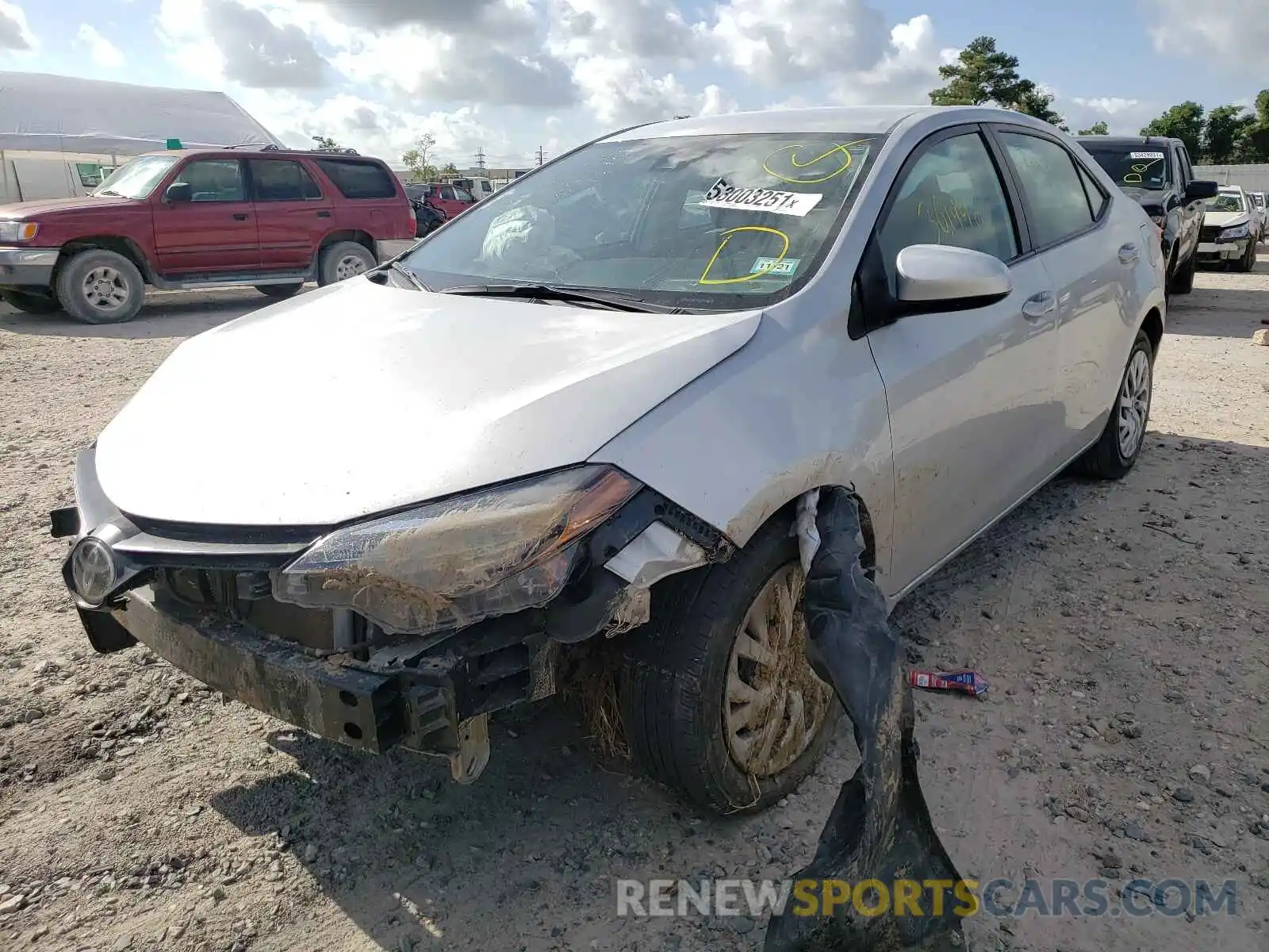 2 Photograph of a damaged car 5YFBURHE8KP907685 TOYOTA COROLLA 2019