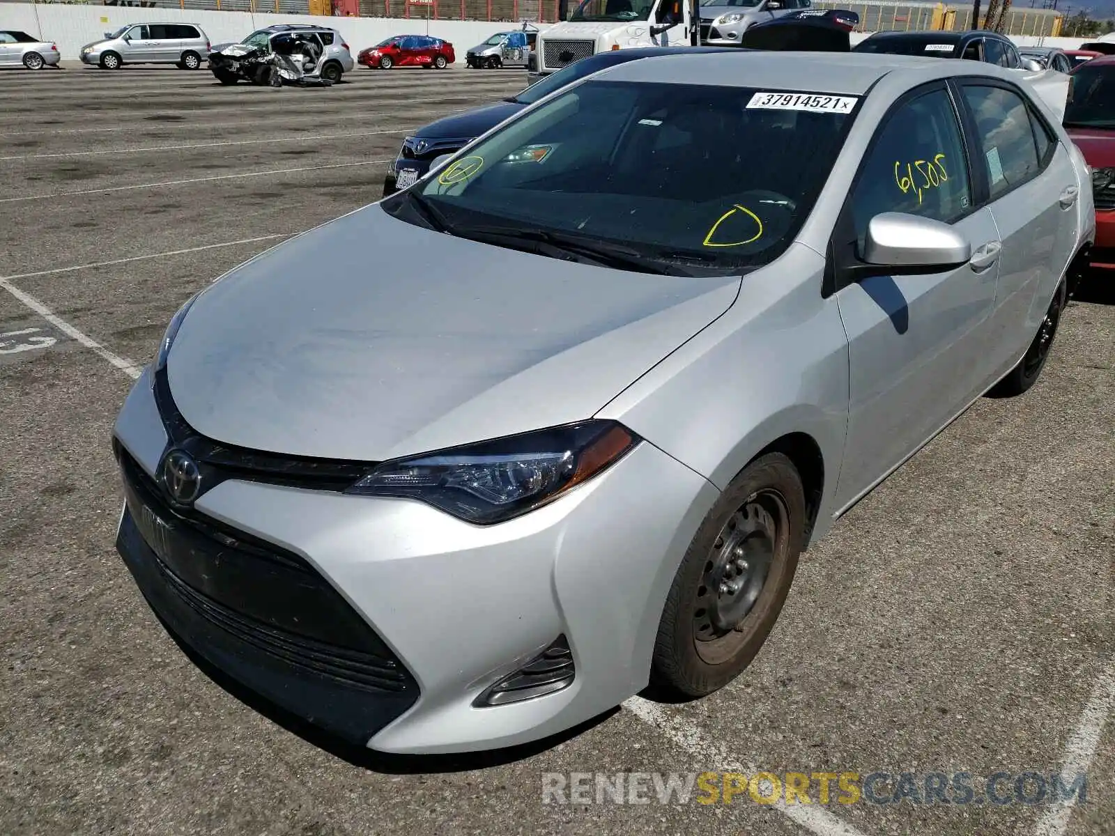 2 Photograph of a damaged car 5YFBURHE8KP907699 TOYOTA COROLLA 2019