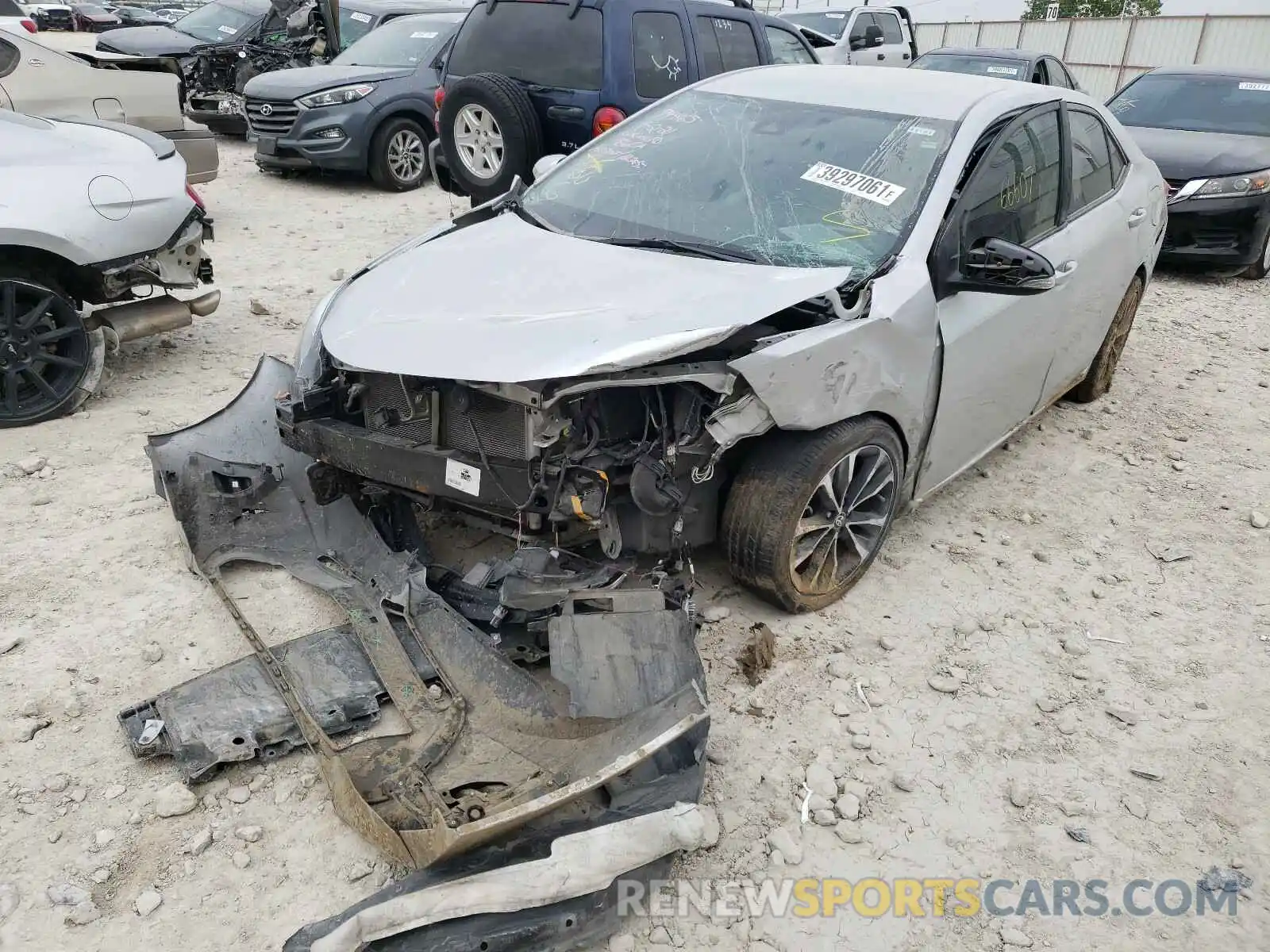 2 Photograph of a damaged car 5YFBURHE8KP907721 TOYOTA COROLLA 2019