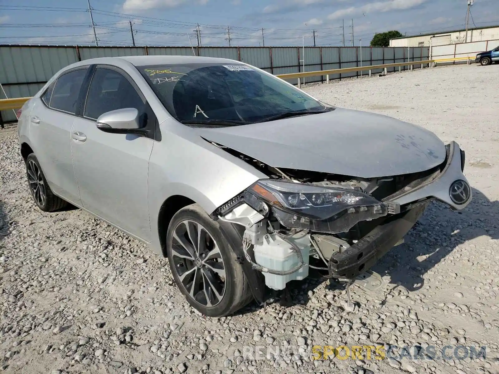 1 Photograph of a damaged car 5YFBURHE8KP907833 TOYOTA COROLLA 2019