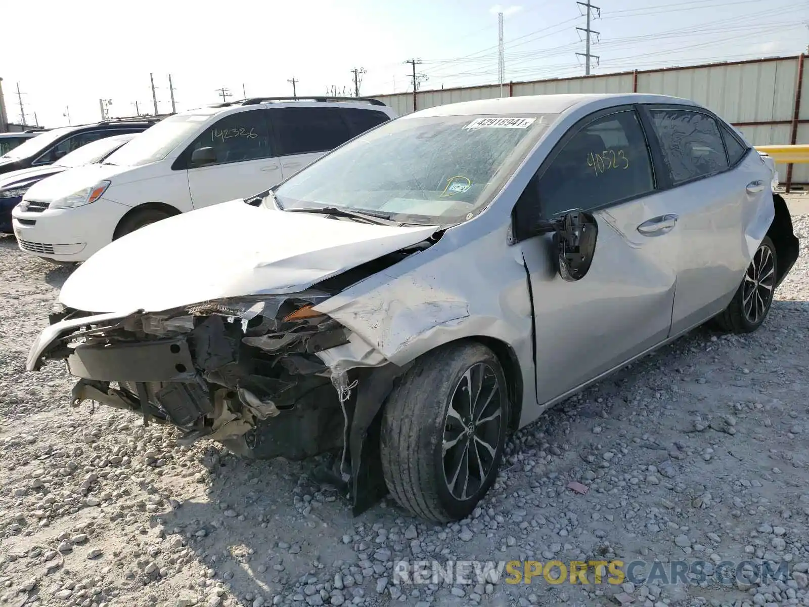 2 Photograph of a damaged car 5YFBURHE8KP907833 TOYOTA COROLLA 2019