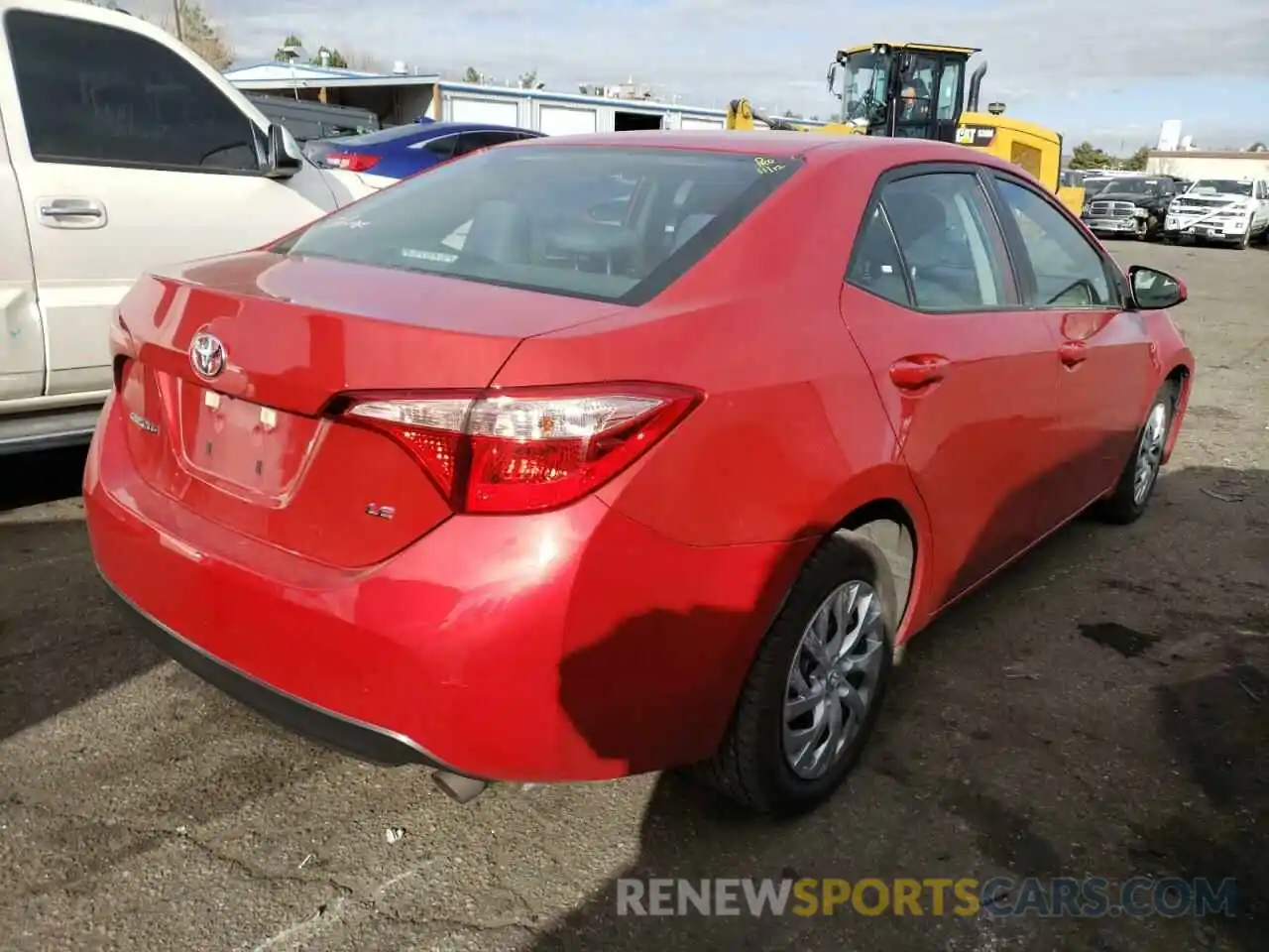 4 Photograph of a damaged car 5YFBURHE8KP908996 TOYOTA COROLLA 2019