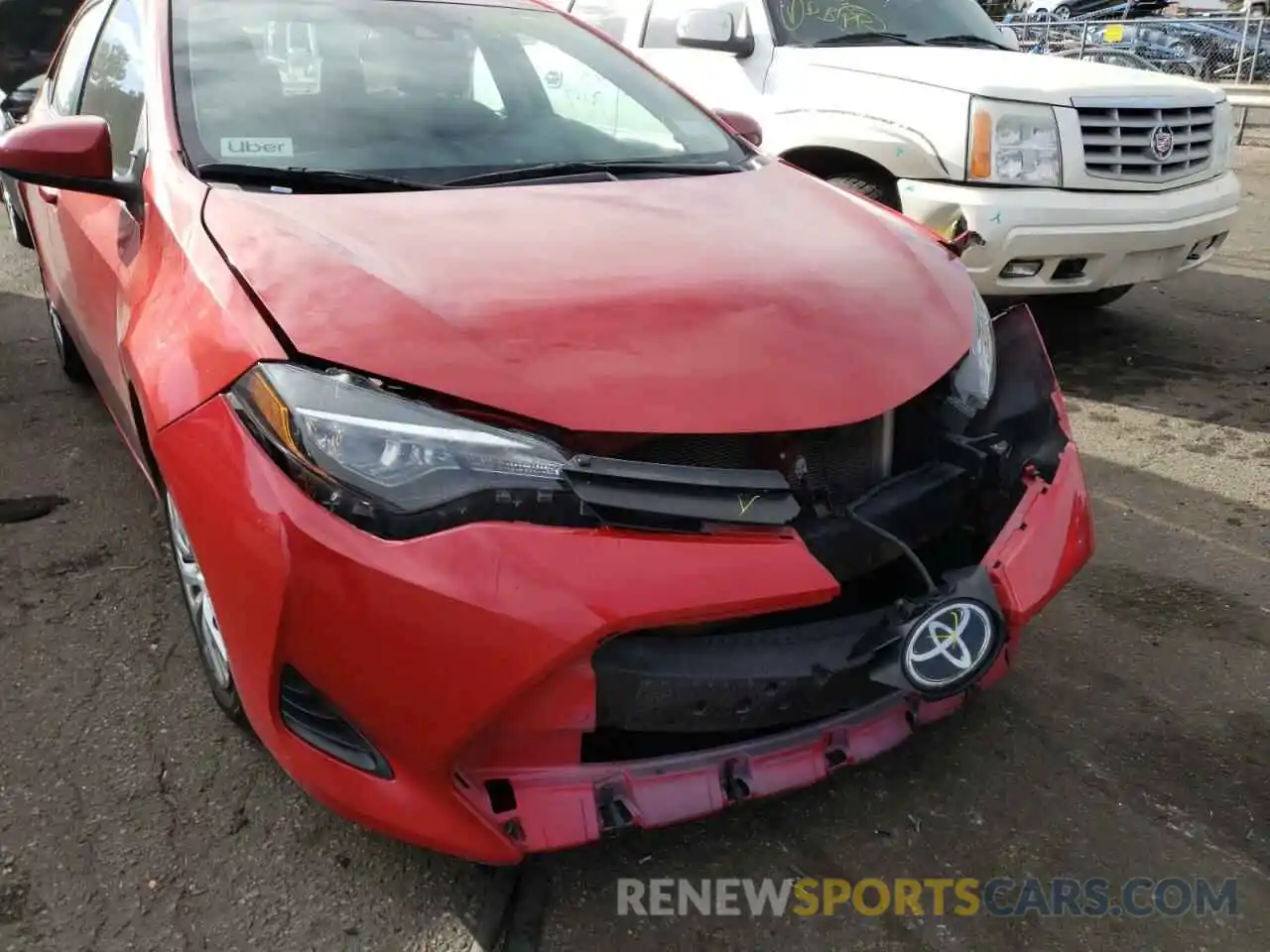 9 Photograph of a damaged car 5YFBURHE8KP908996 TOYOTA COROLLA 2019