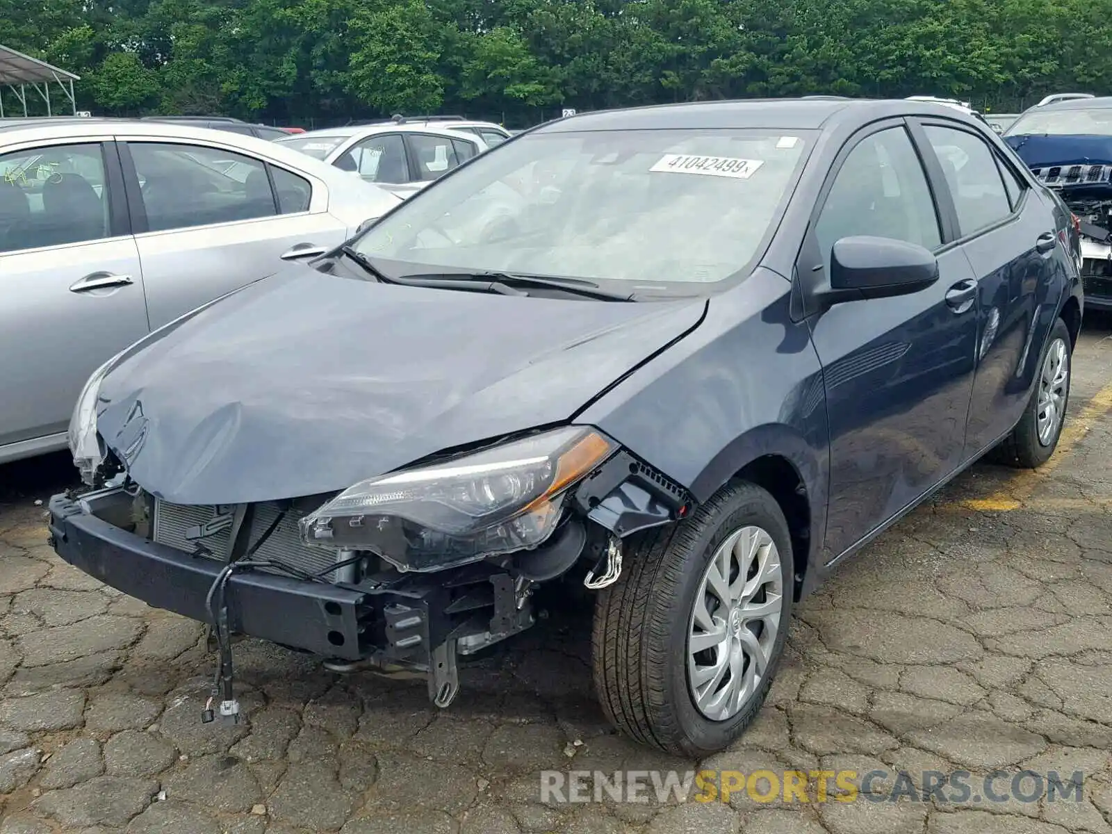 2 Photograph of a damaged car 5YFBURHE8KP909159 TOYOTA COROLLA 2019