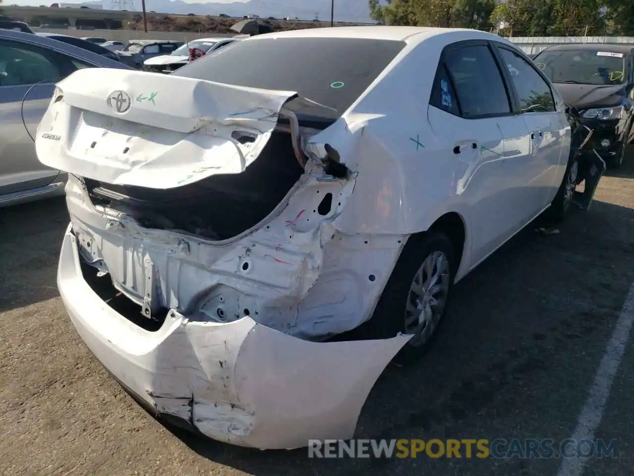 4 Photograph of a damaged car 5YFBURHE8KP909162 TOYOTA COROLLA 2019