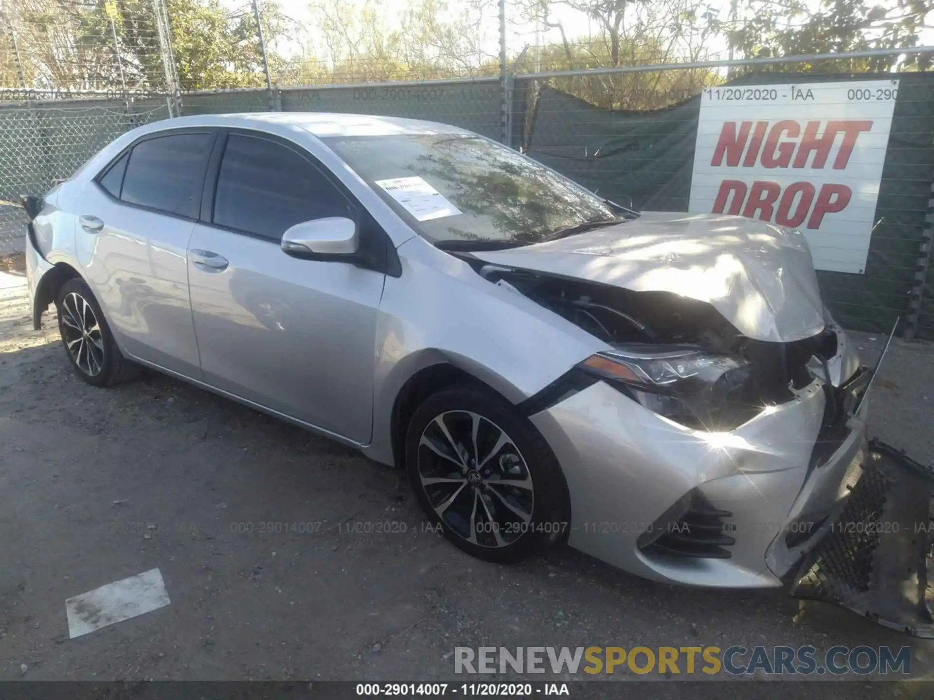 1 Photograph of a damaged car 5YFBURHE8KP909453 TOYOTA COROLLA 2019