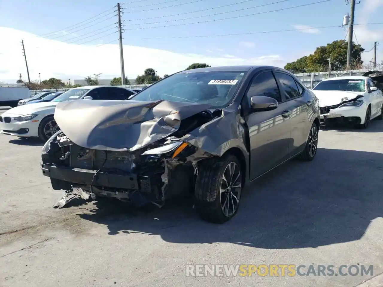 2 Photograph of a damaged car 5YFBURHE8KP909646 TOYOTA COROLLA 2019