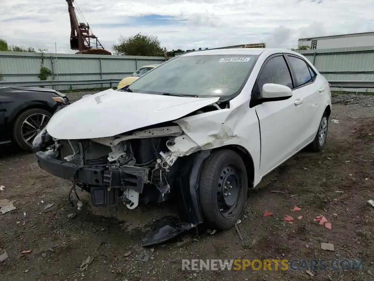 2 Photograph of a damaged car 5YFBURHE8KP909968 TOYOTA COROLLA 2019