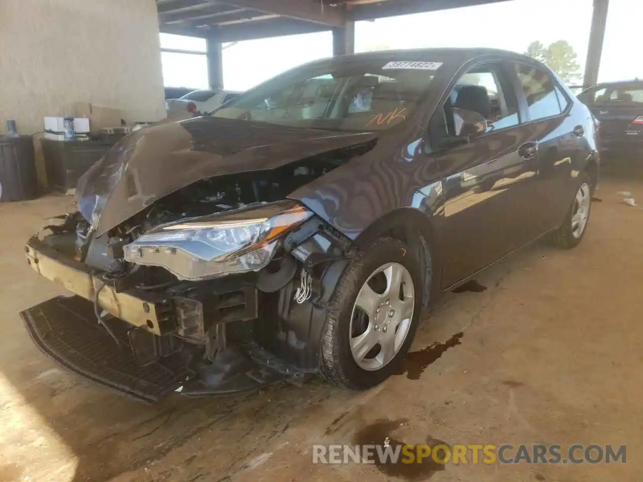 2 Photograph of a damaged car 5YFBURHE8KP910022 TOYOTA COROLLA 2019