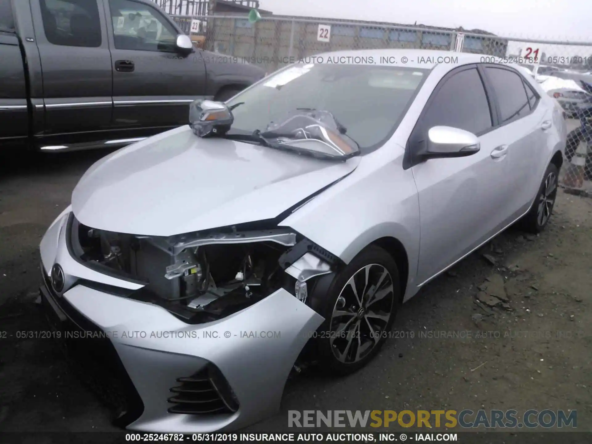 2 Photograph of a damaged car 5YFBURHE8KP910215 TOYOTA COROLLA 2019