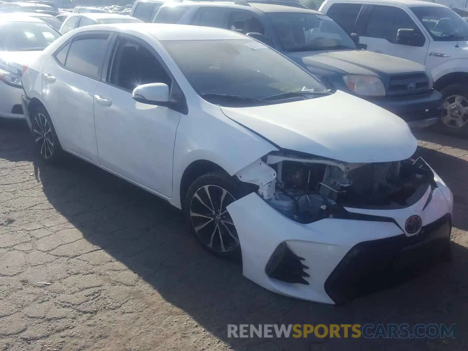 1 Photograph of a damaged car 5YFBURHE8KP910229 TOYOTA COROLLA 2019