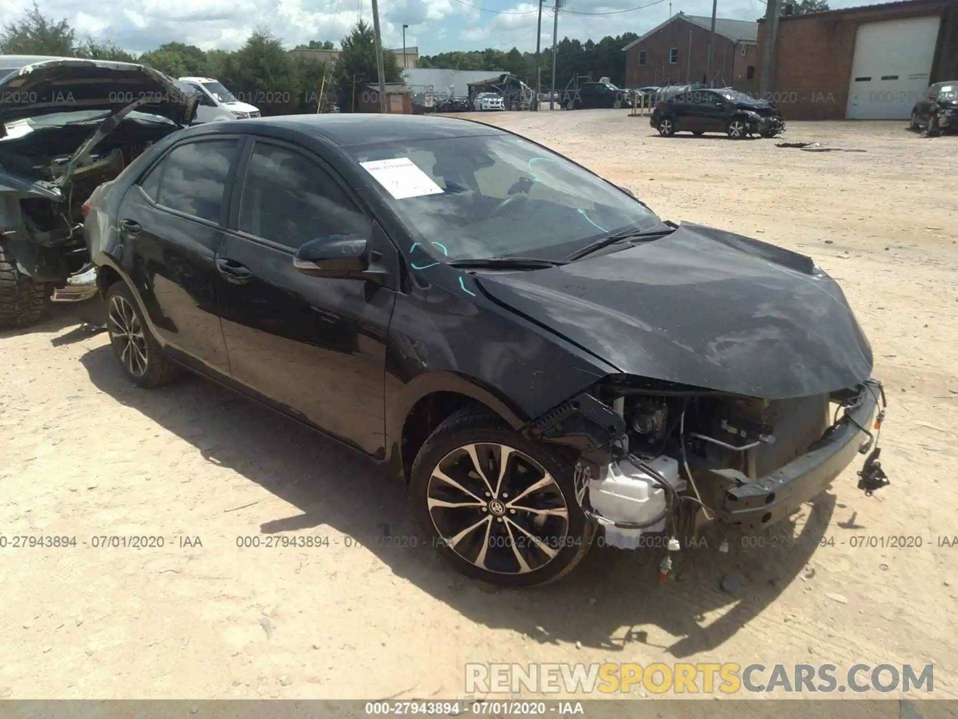 1 Photograph of a damaged car 5YFBURHE8KP910747 TOYOTA COROLLA 2019