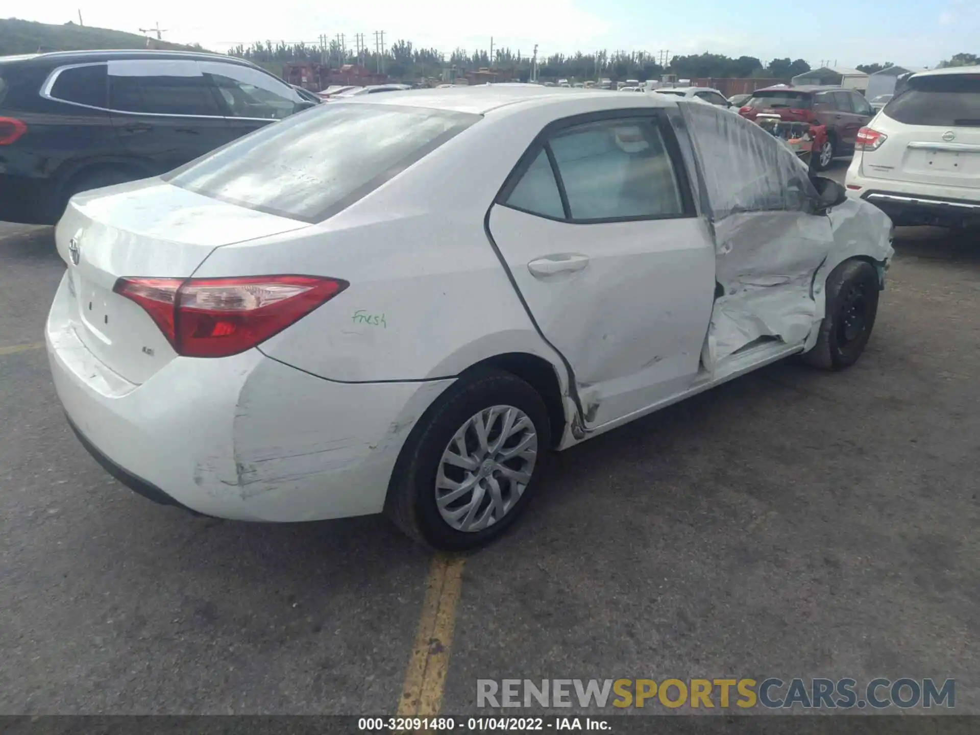 4 Photograph of a damaged car 5YFBURHE8KP911302 TOYOTA COROLLA 2019