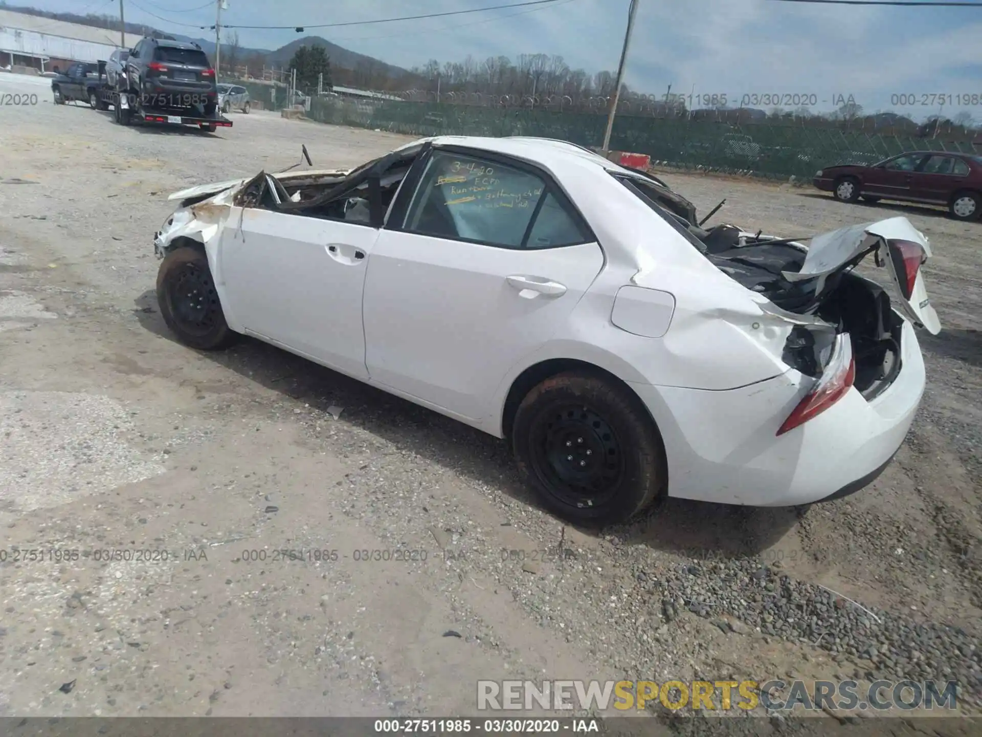 3 Photograph of a damaged car 5YFBURHE8KP911686 TOYOTA COROLLA 2019