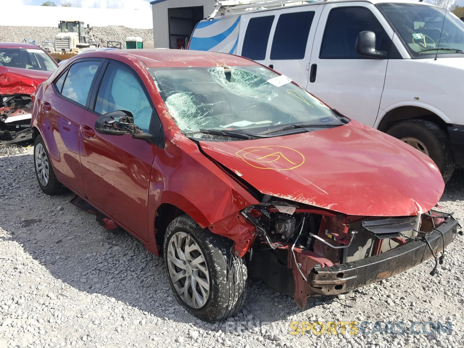 1 Photograph of a damaged car 5YFBURHE8KP911753 TOYOTA COROLLA 2019