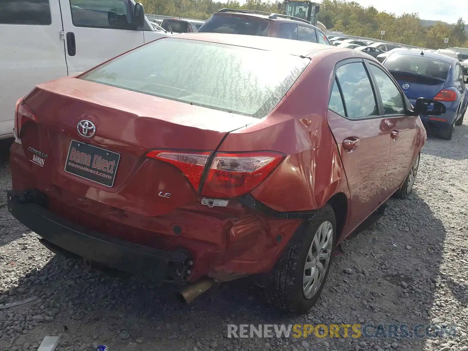 4 Photograph of a damaged car 5YFBURHE8KP911753 TOYOTA COROLLA 2019